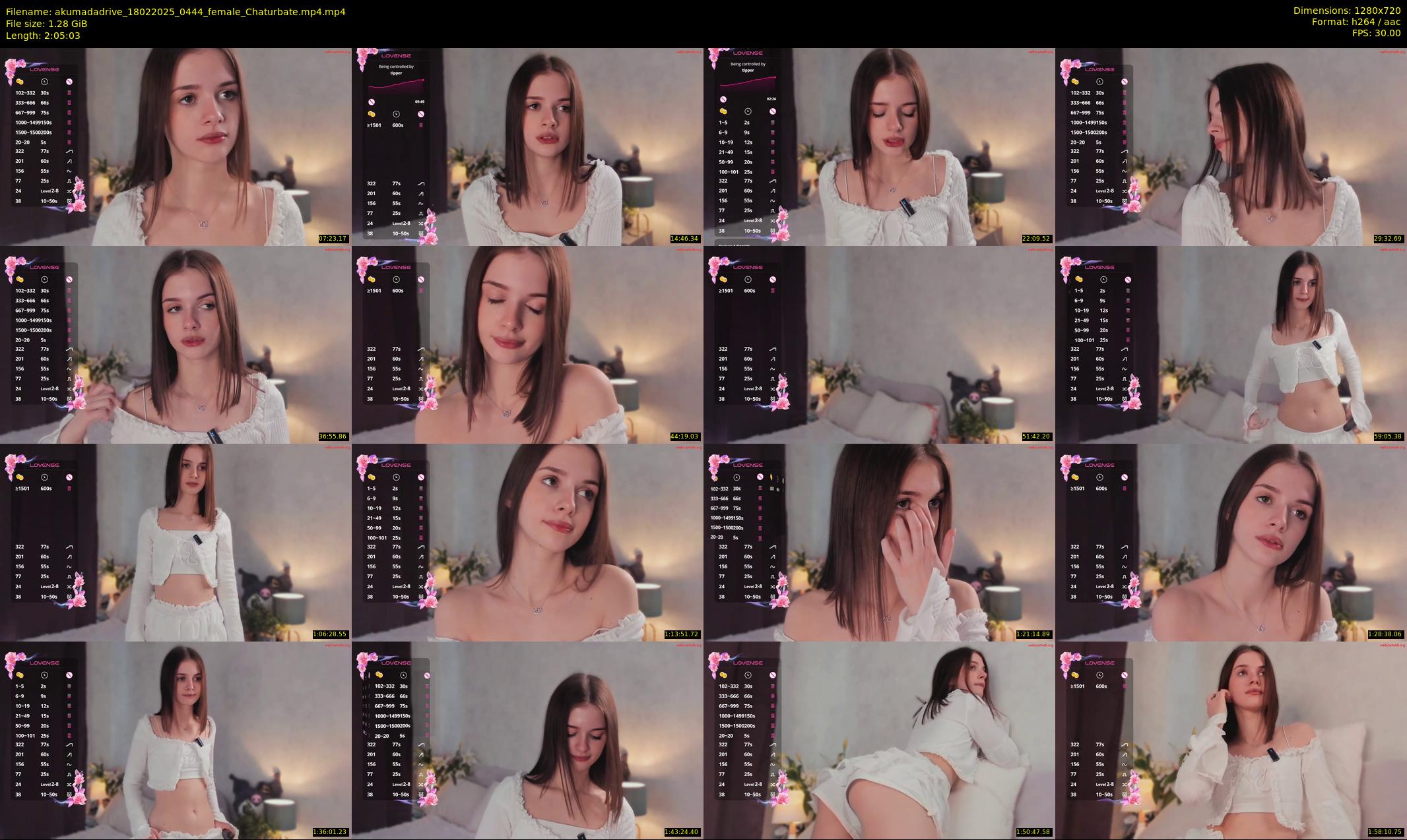 akumadadrive — 126 minute Chaturbate female cam show recording, 720p, Feb 18, 2025