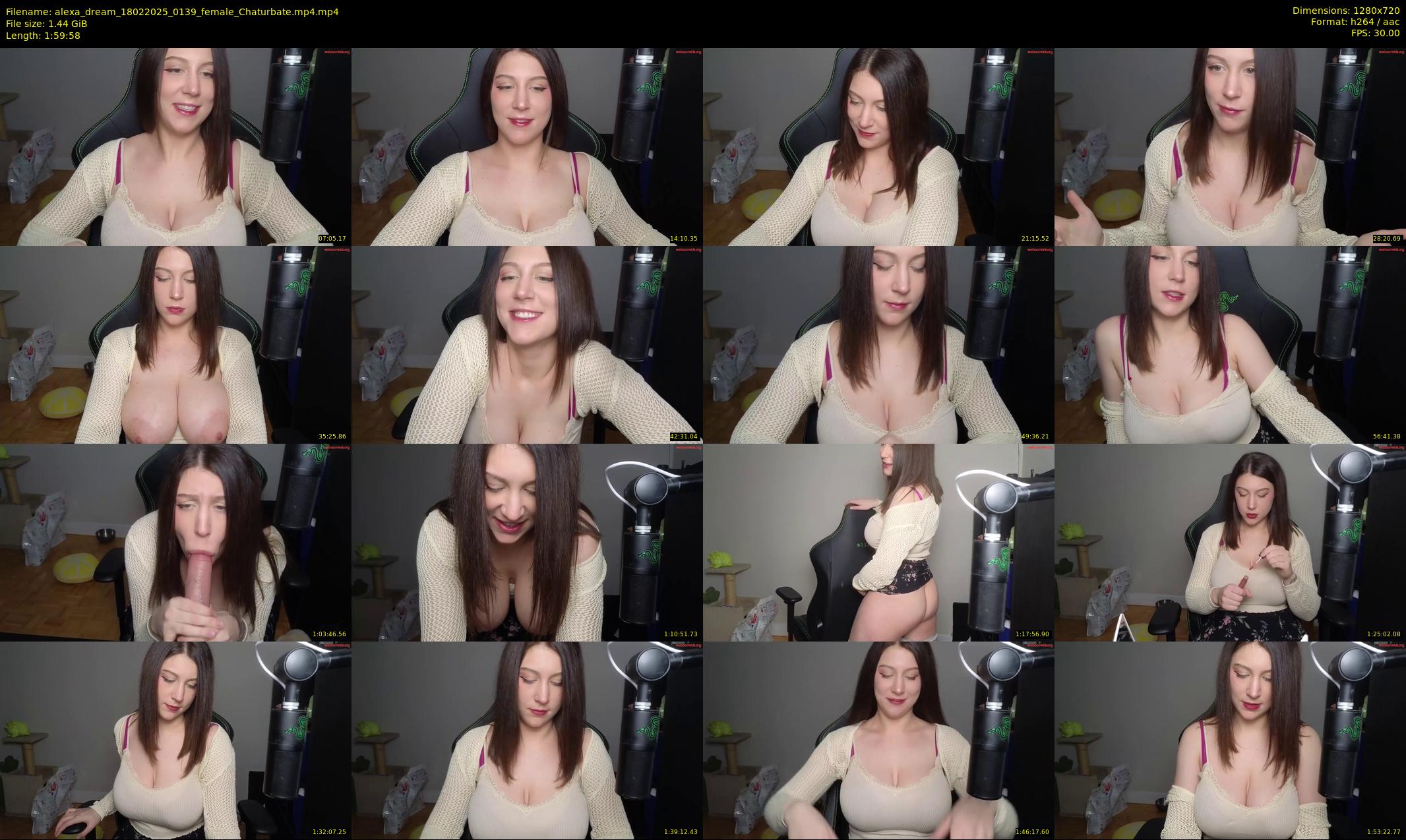 alexa_dream — 120 minute Chaturbate female cam show recording, 720p, Feb 18, 2025