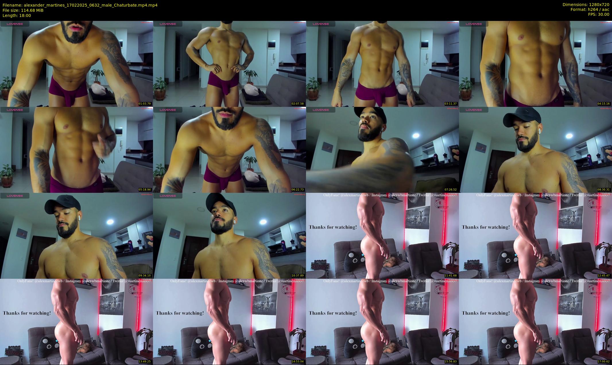 alexander_martines — 18 minute Chaturbate male cam show recording, 720p, Feb 17, 2025
