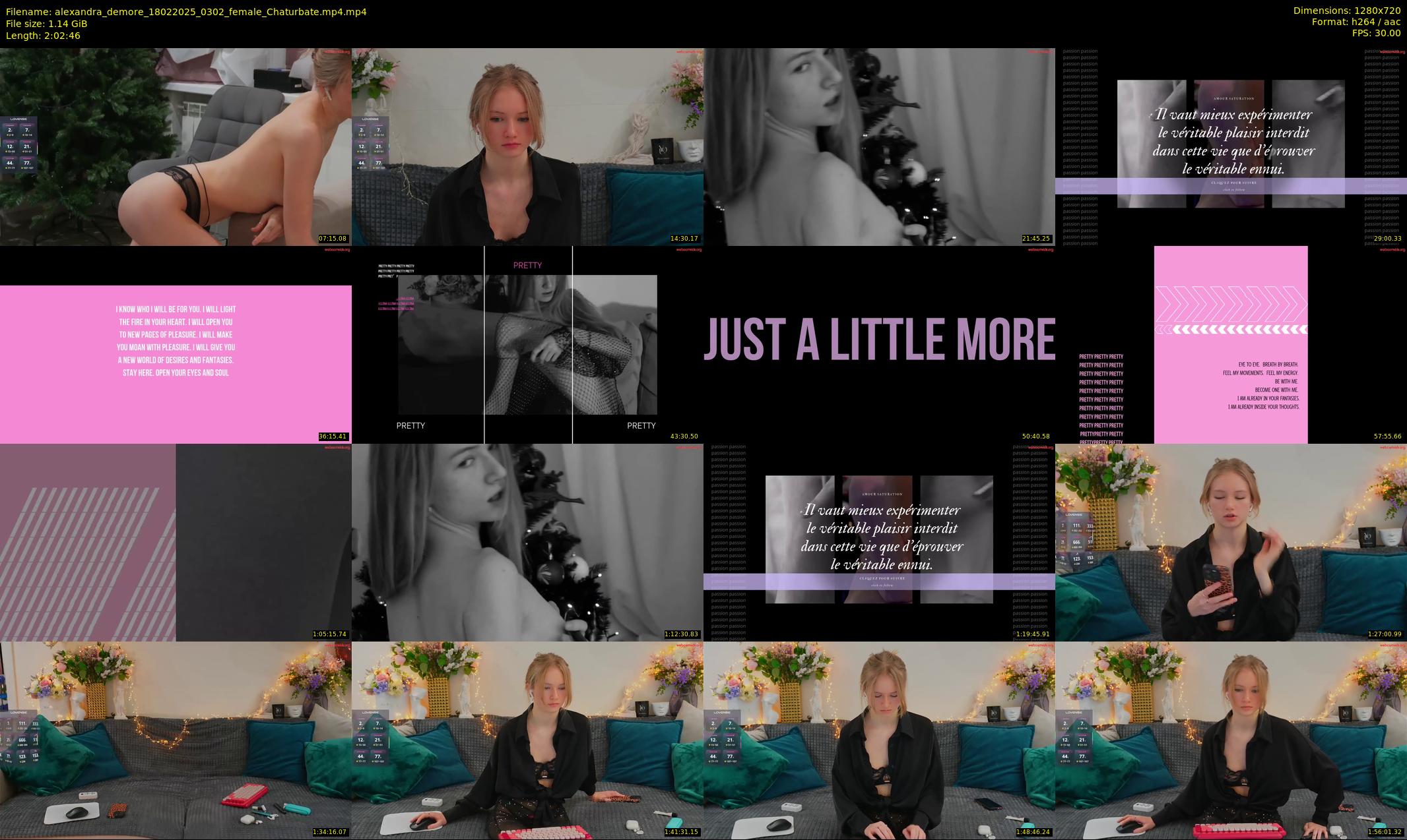 alexandra_demore — 123 minute Chaturbate female cam show recording, 720p, Feb 18, 2025