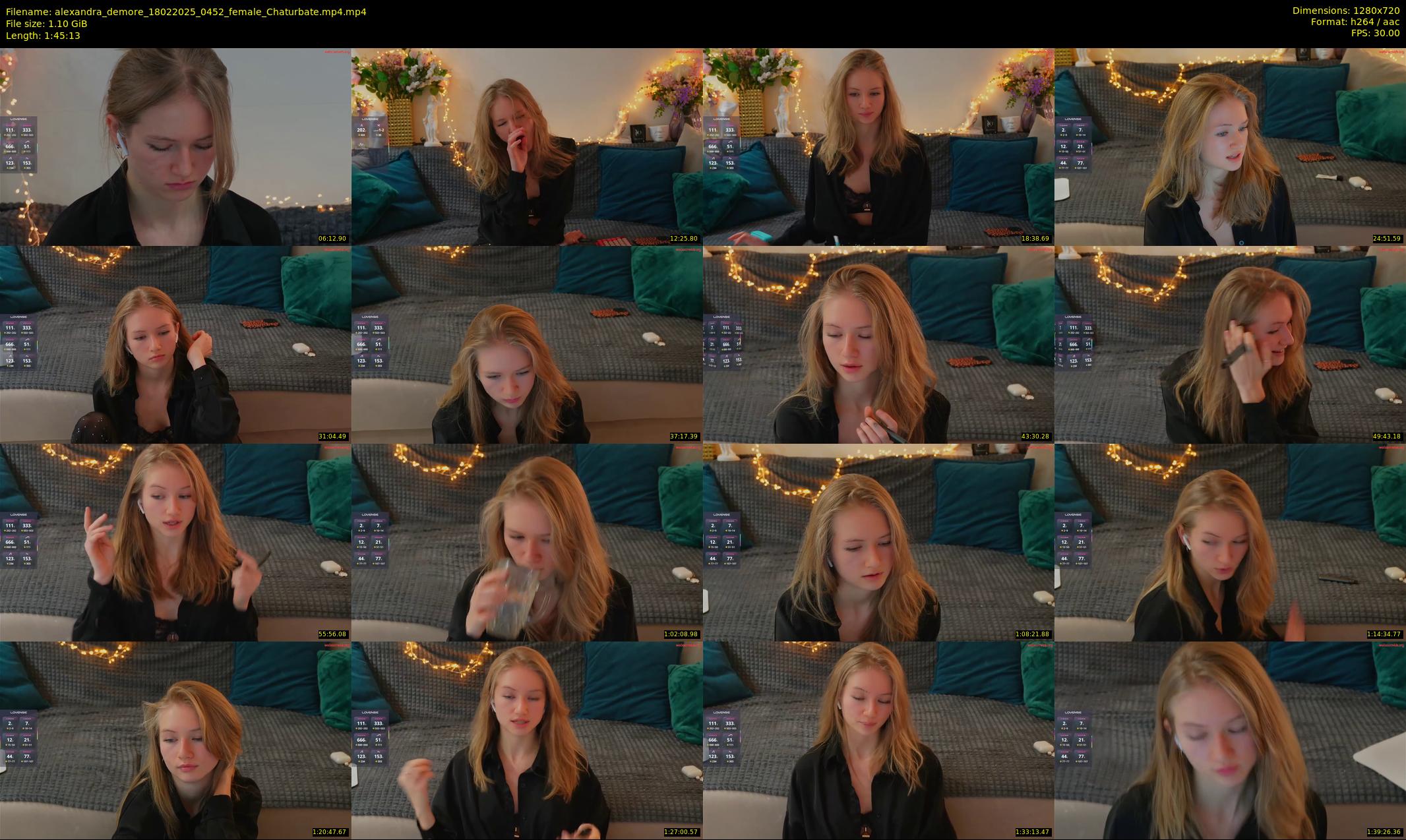 alexandra_demore — 106 minute Chaturbate female cam show recording, 720p, Feb 18, 2025
