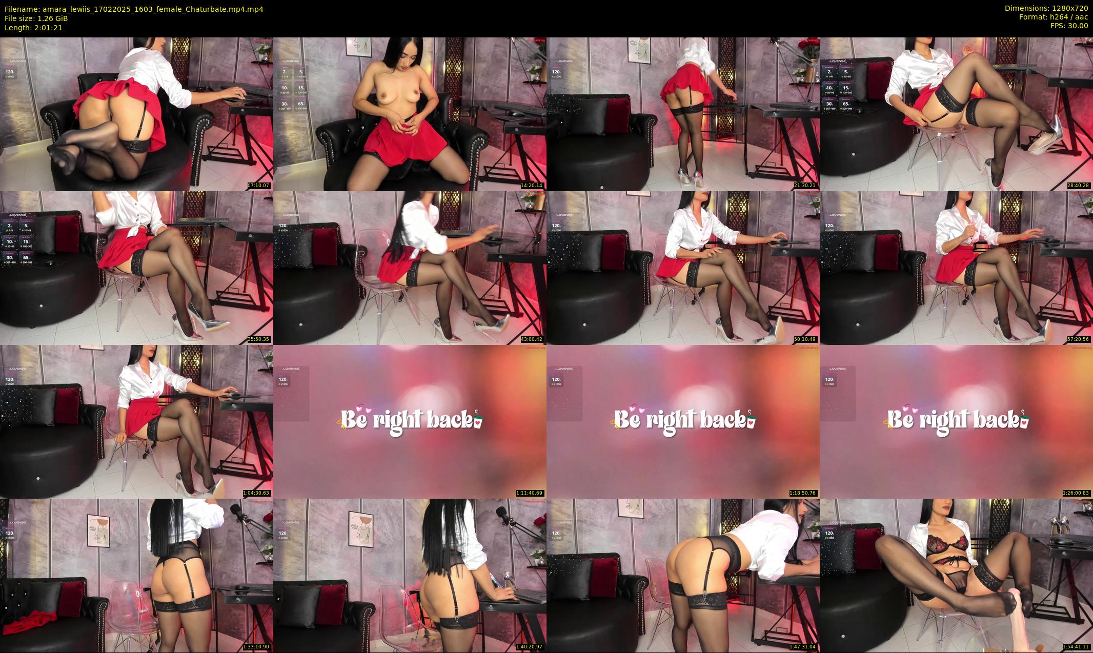 amara_lewiis — 122 minute Chaturbate female cam show recording, 720p, Feb 17, 2025