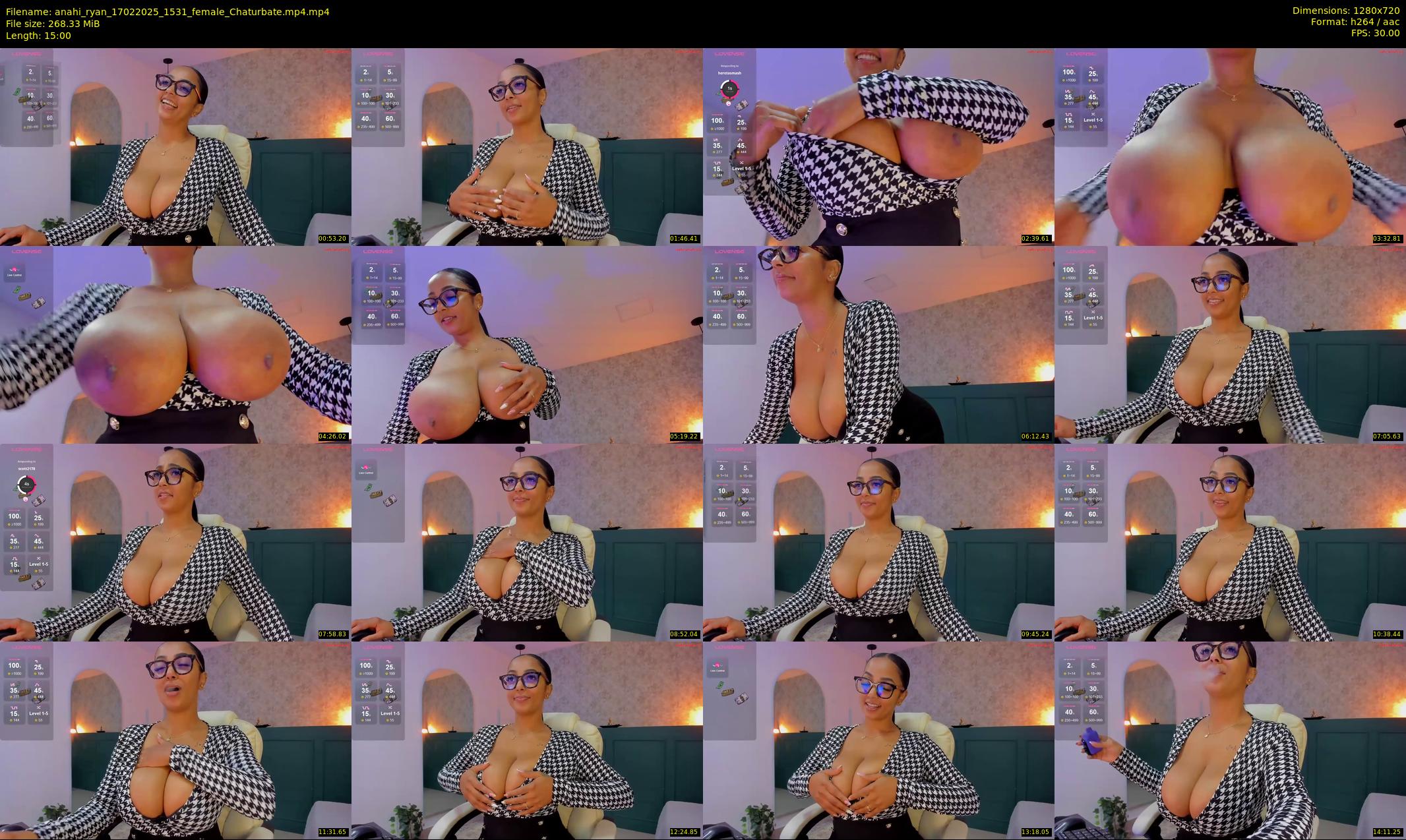 anahi_ryan — 15 minute Chaturbate female cam show recording, 720p, Feb 17, 2025