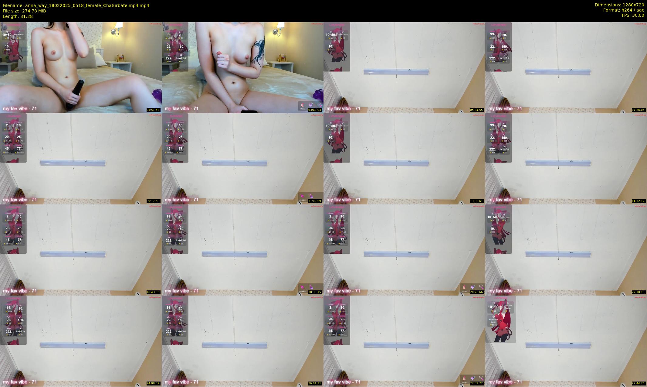 anna_way — 32 minute Chaturbate female cam show recording, 720p, Feb 18, 2025