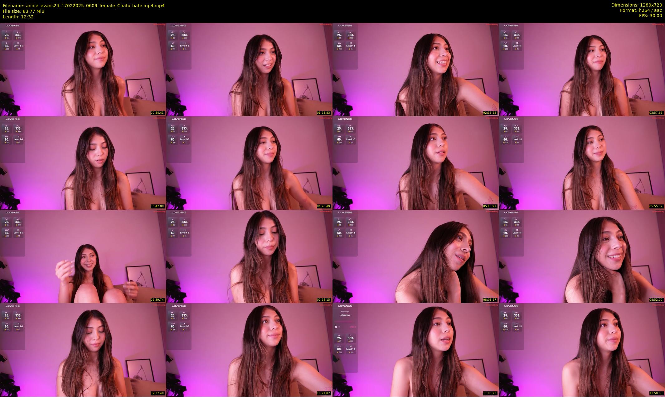 annie_evans24 — 13 minute Chaturbate female cam show recording, 720p, Feb 17, 2025