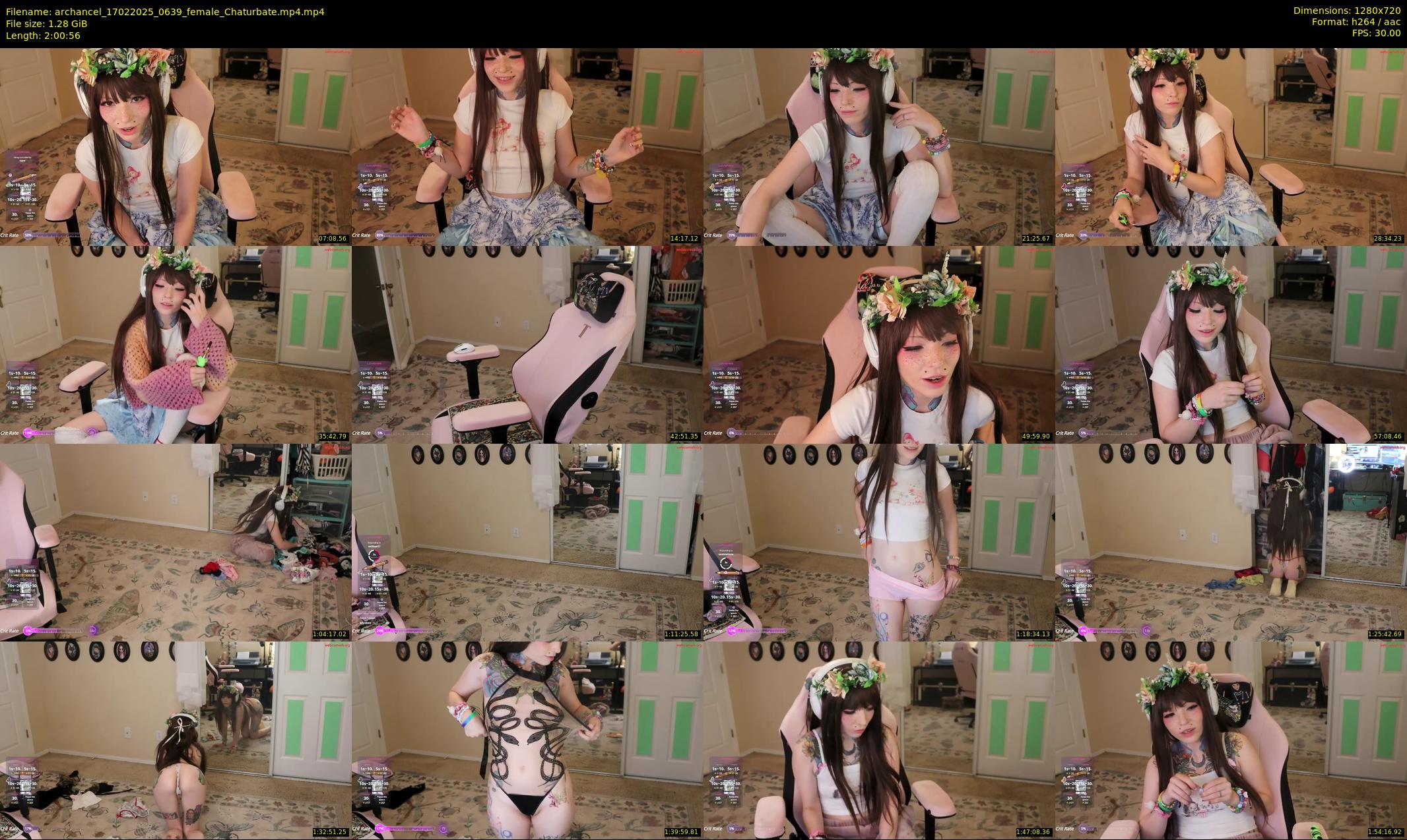 archancel — 121 minute Chaturbate female cam show recording, 720p, Feb 17, 2025
