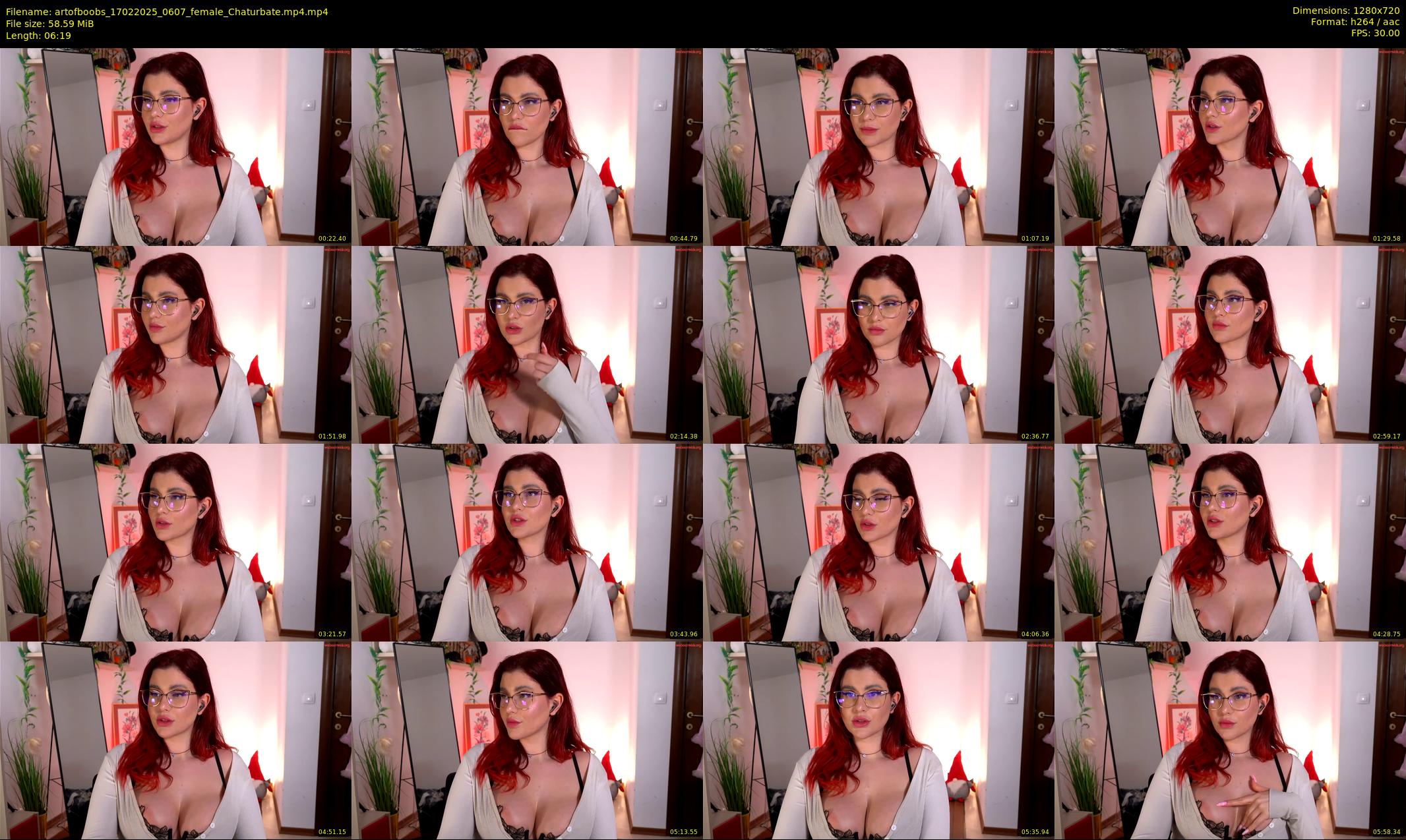 artofboobs — 7 minute Chaturbate female cam show recording, 720p, Feb 17, 2025