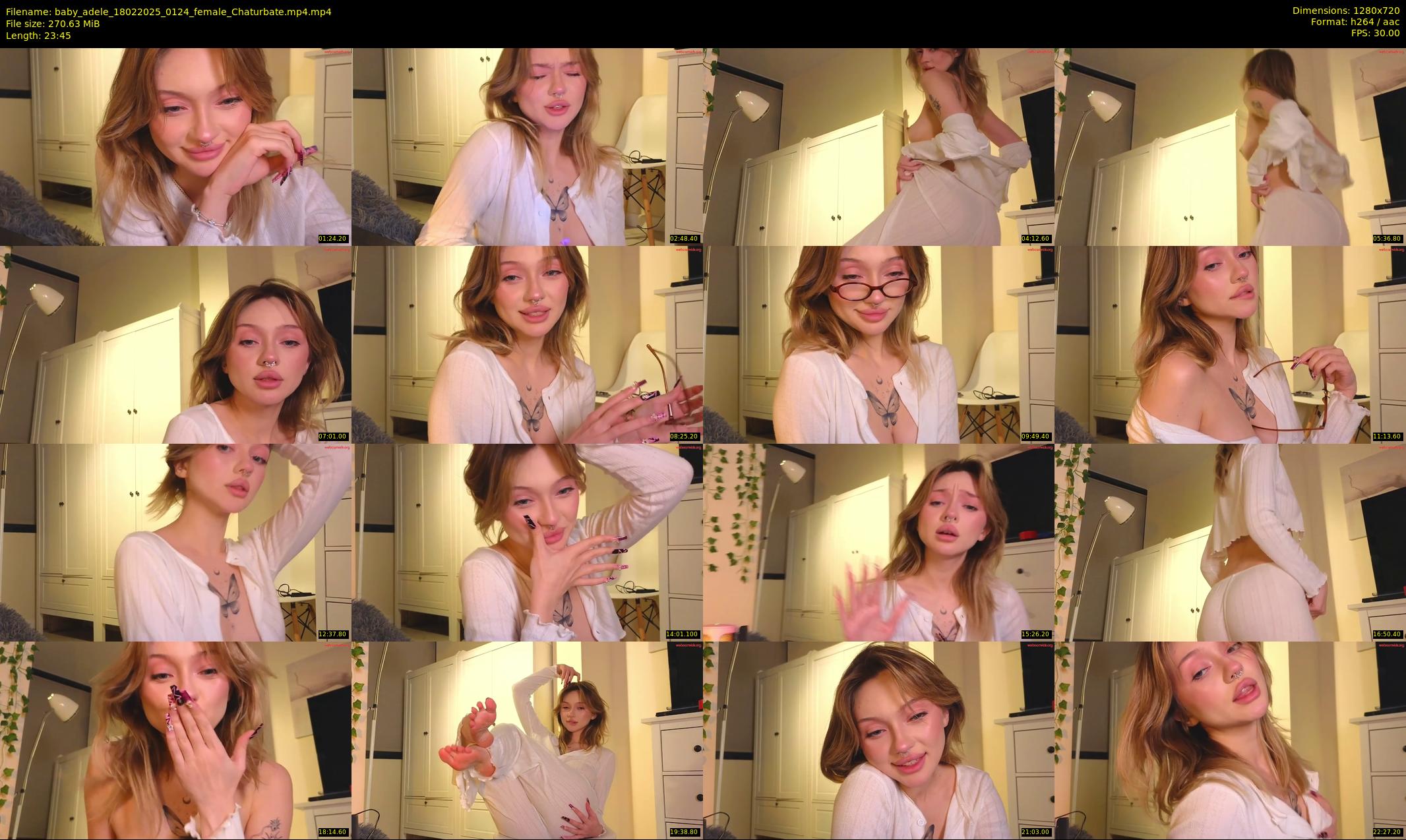 baby_adele — 24 minute Chaturbate female cam show recording, 720p, Feb 18, 2025