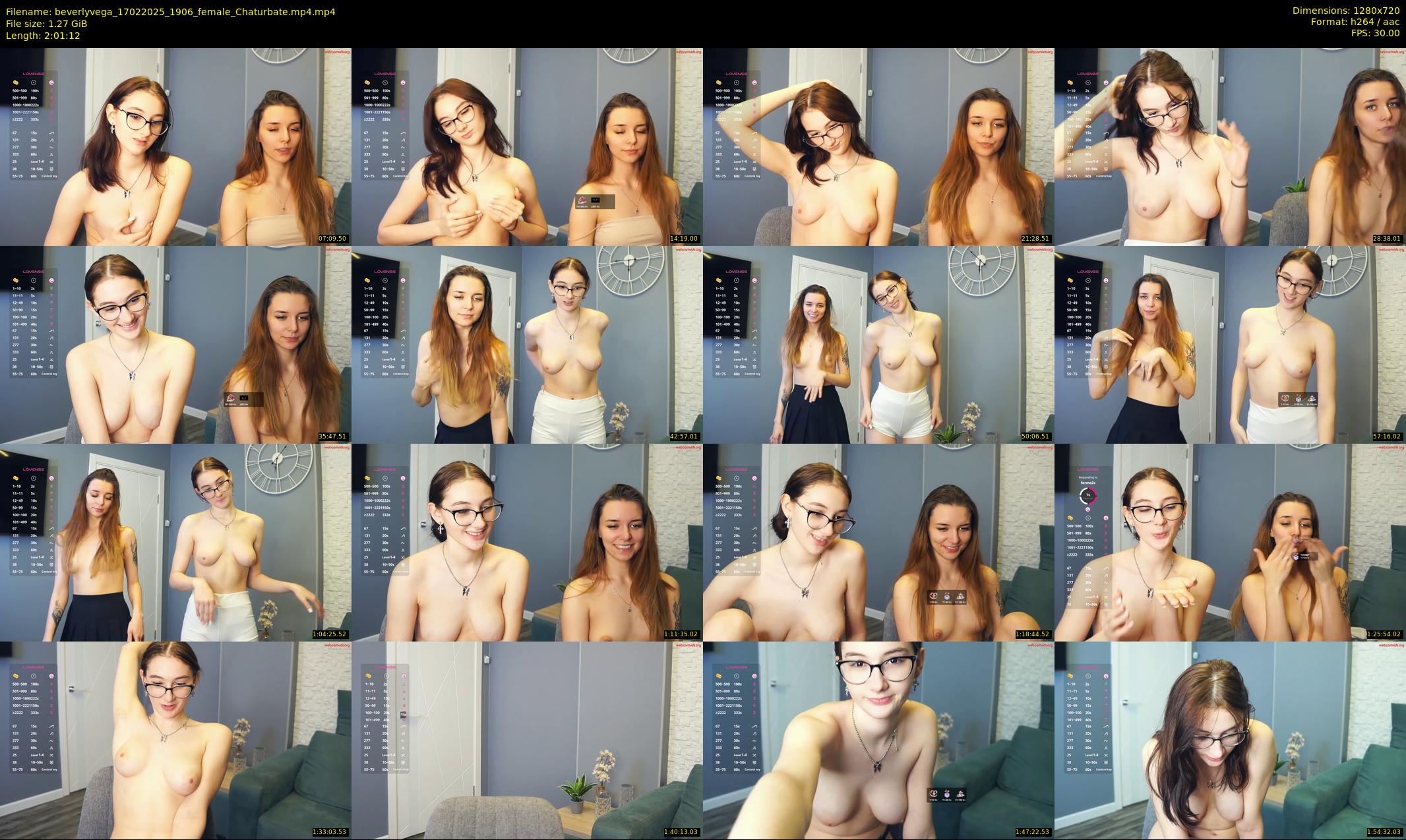 beverlyvega — 122 minute Chaturbate couple cam show recording, 720p, Feb 17, 2025