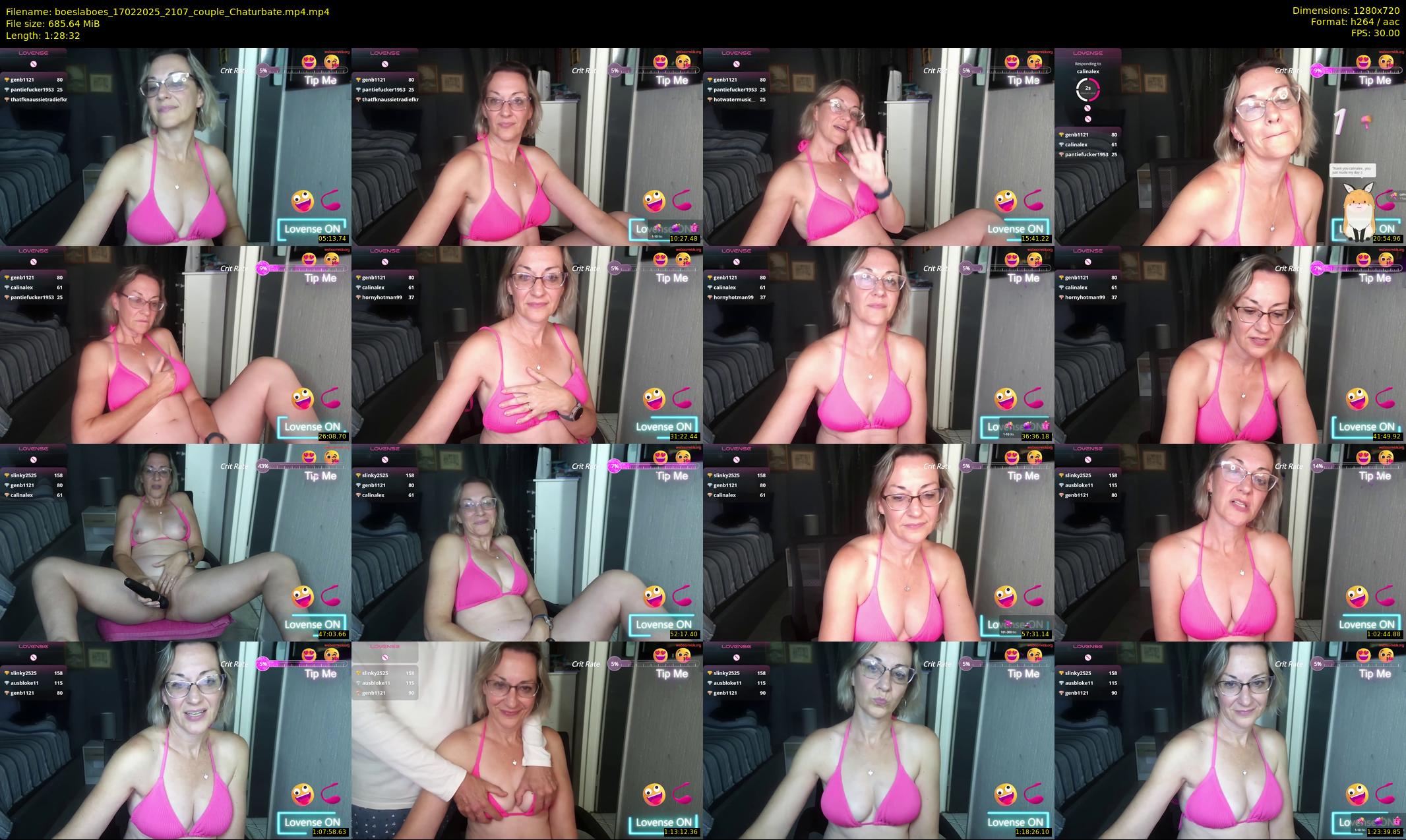 boeslaboes — 89 minute Chaturbate couple cam show recording, 720p, Feb 17, 2025