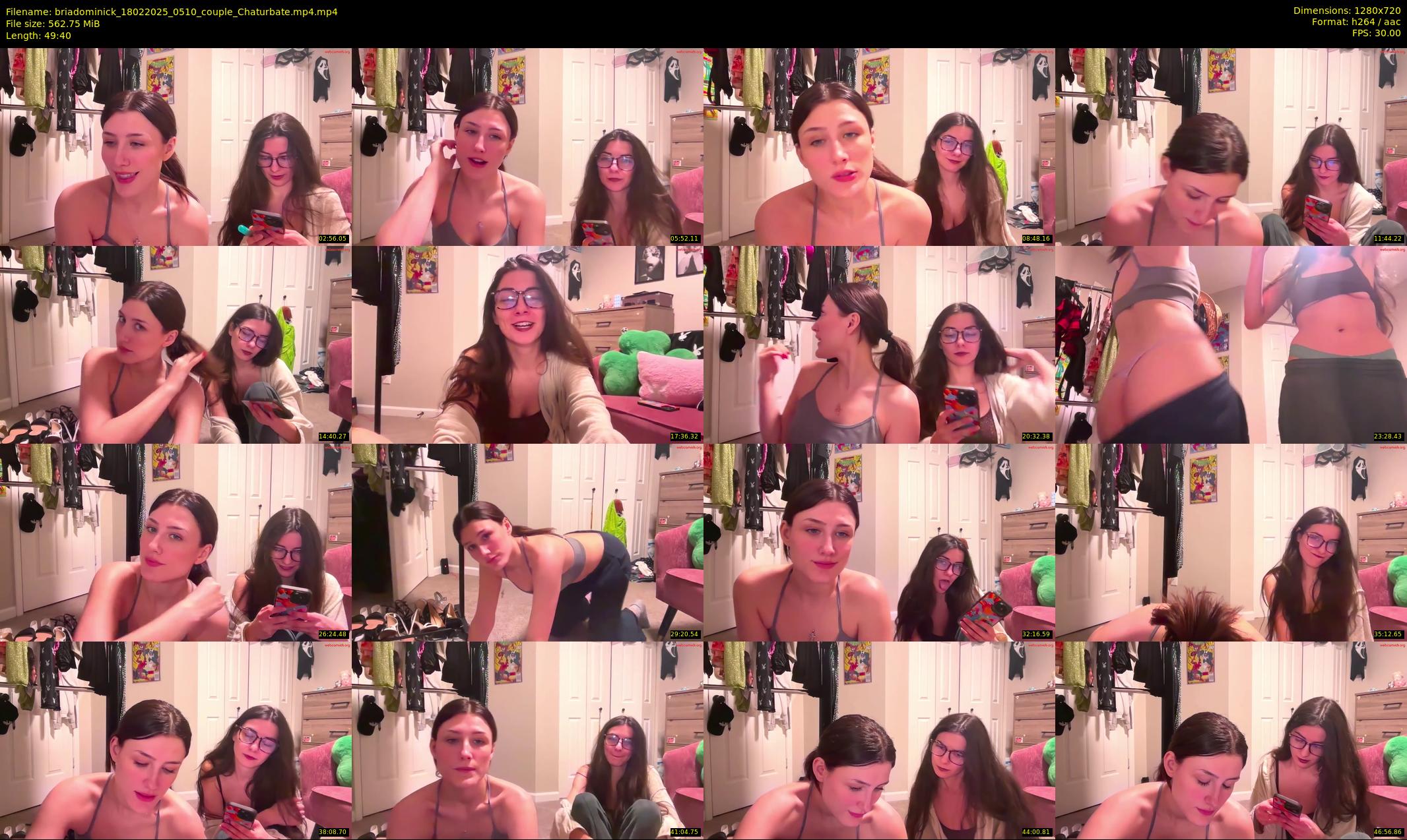 briadominick — 50 minute Chaturbate couple cam show recording, 720p, Feb 18, 2025