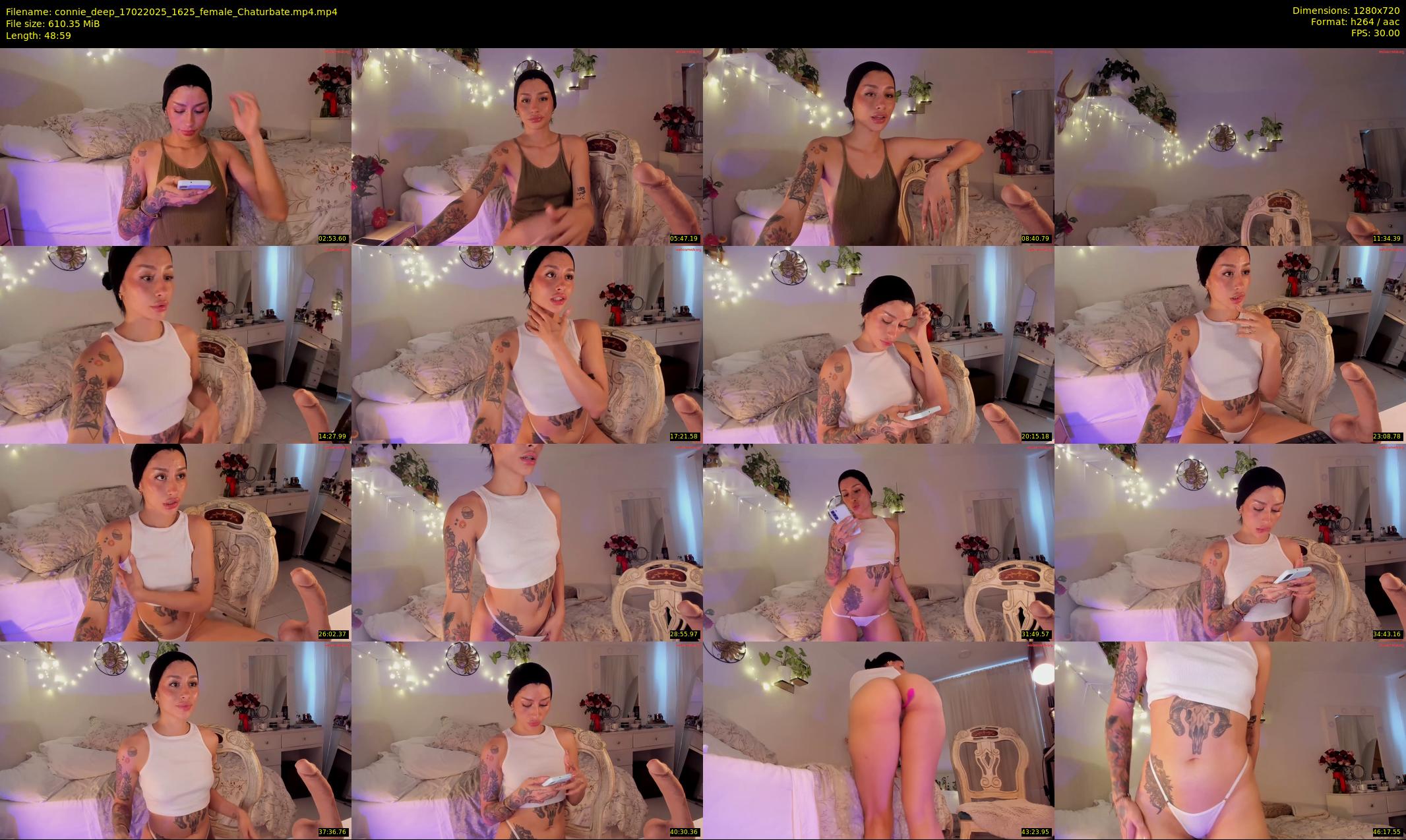 connie_deep — 49 minute Chaturbate female cam show recording, 720p, Feb 17, 2025