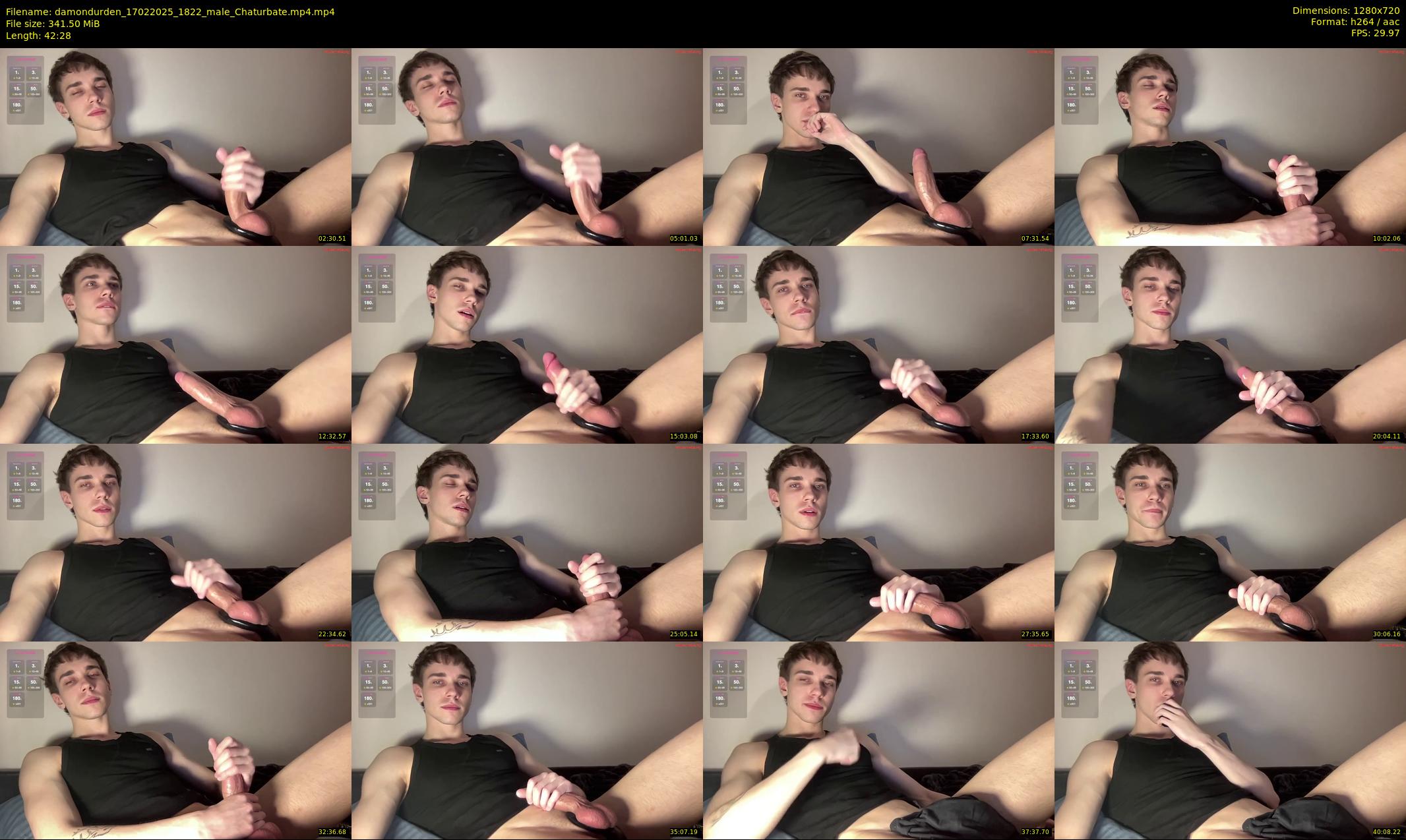 damondurden — 43 minute Chaturbate male cam show recording, 720p, Feb 17, 2025