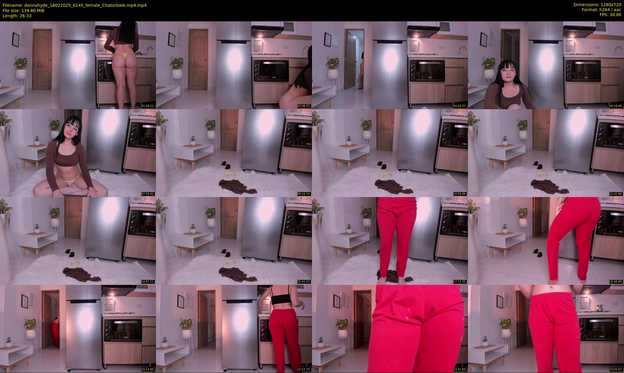 dannahyde — 27 minute Chaturbate female cam show recording, 720p, Feb 18, 2025