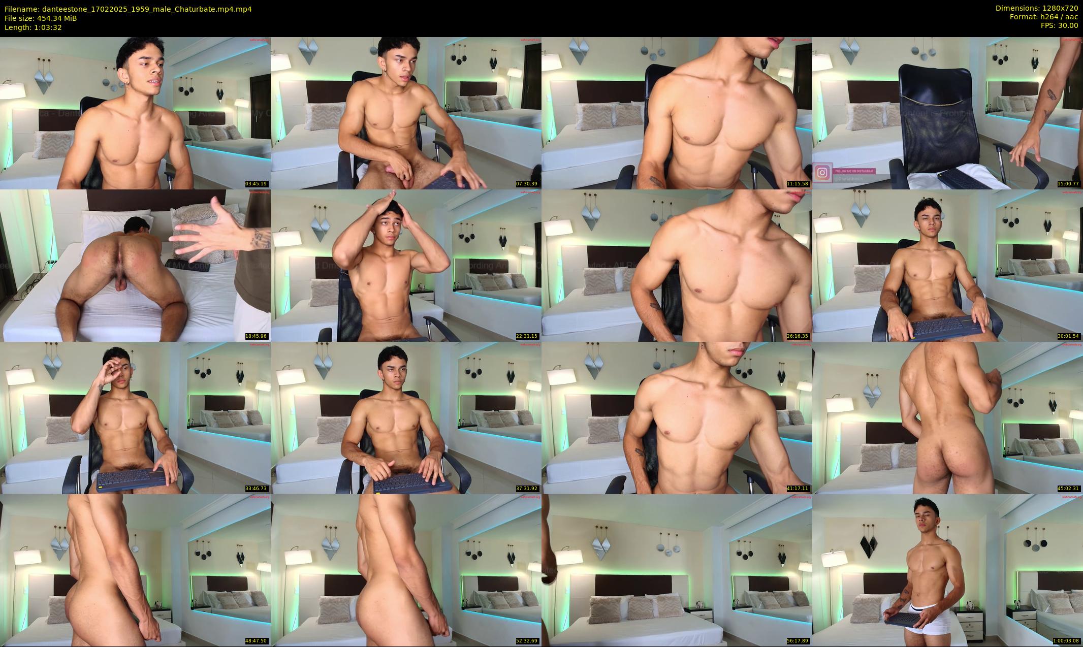 danteestone — 64 minute Chaturbate male cam show recording, 720p, Feb 17, 2025