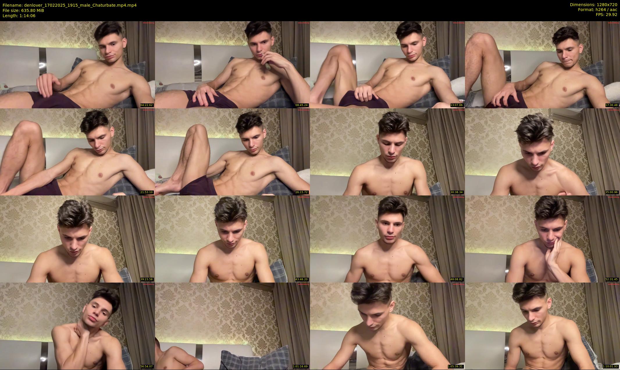 denlover — 75 minute Chaturbate male cam show recording, 720p, Feb 17, 2025