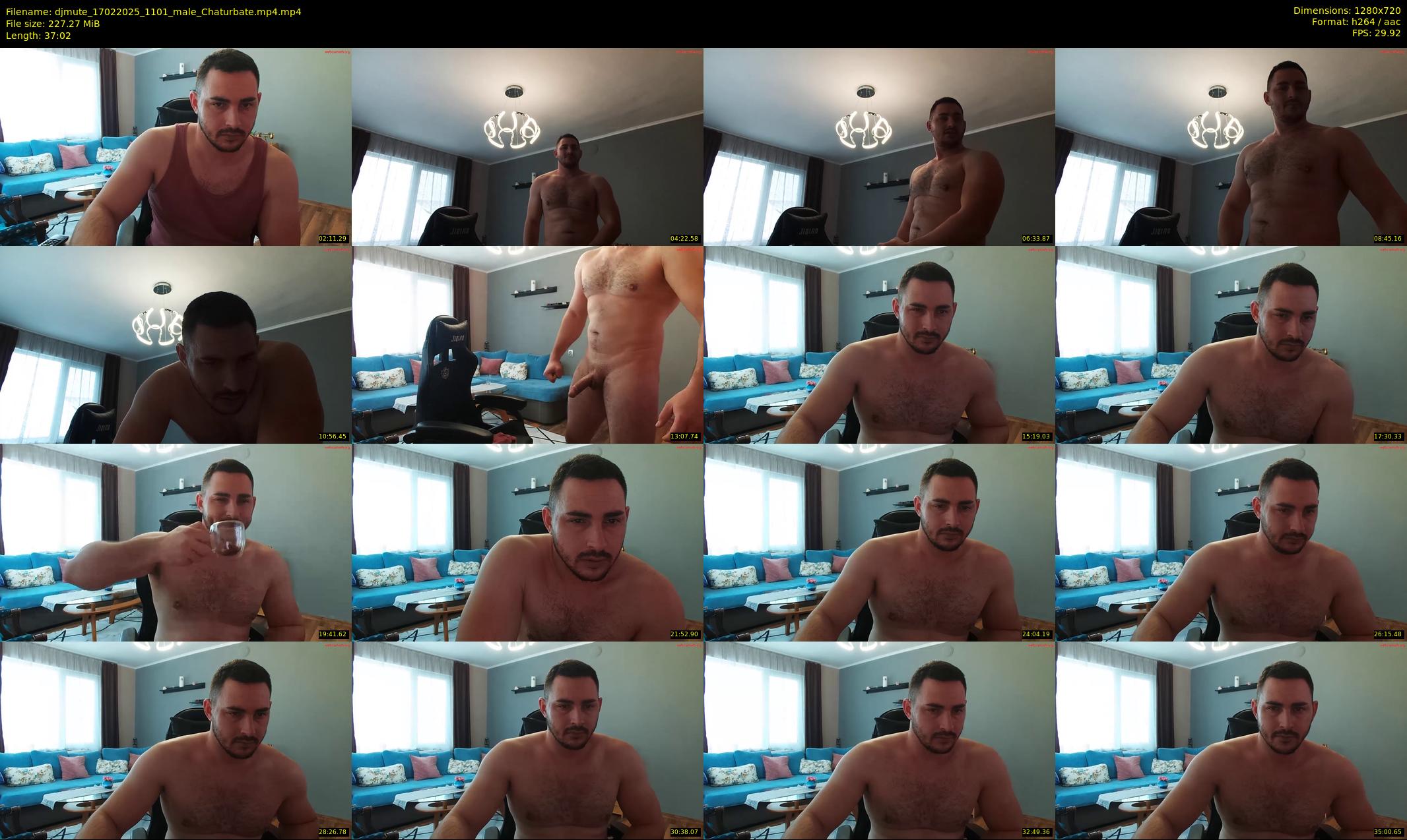 djmute — 38 minute Chaturbate male cam show recording, 720p, Feb 17, 2025