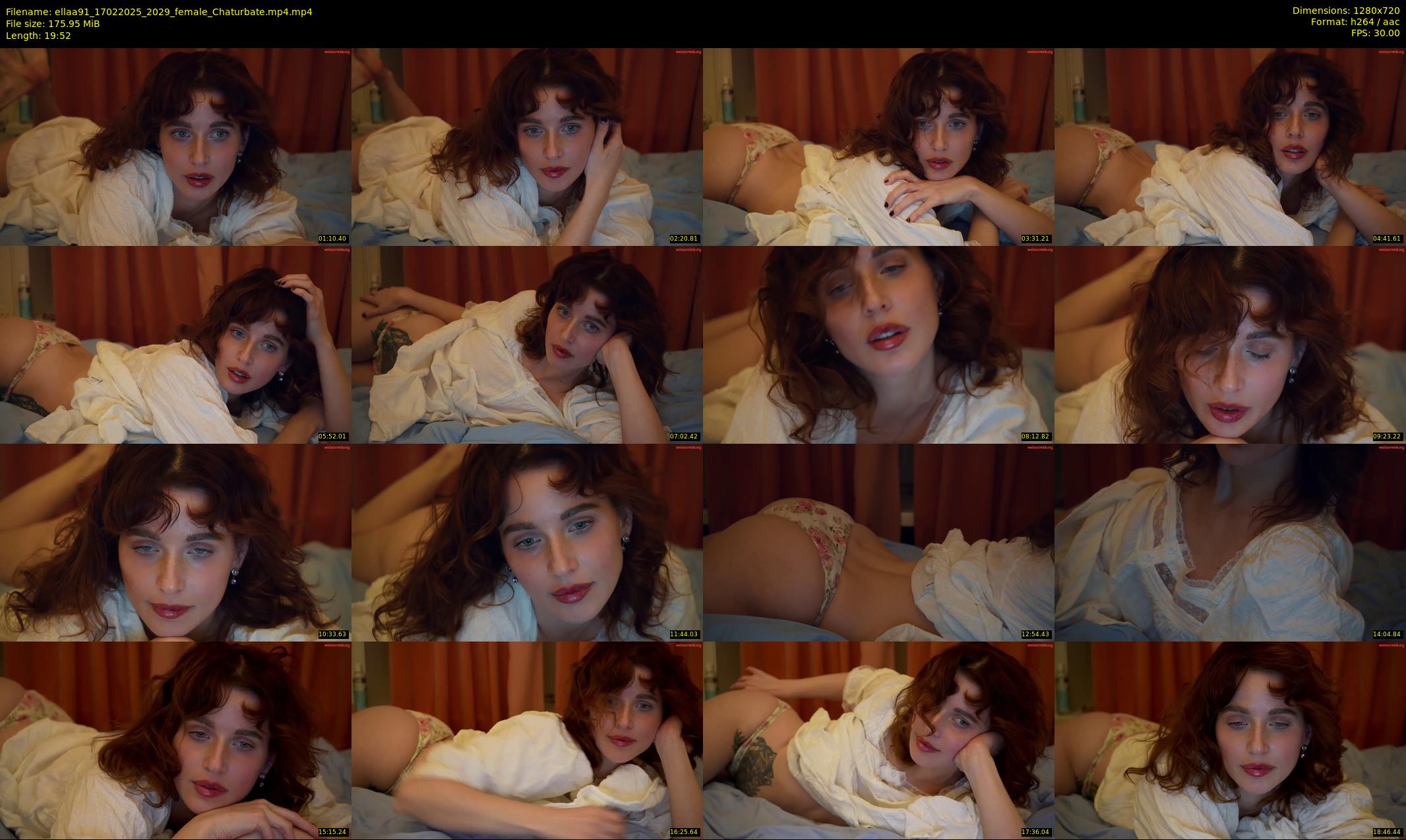 ellaa91 — 20 minute Chaturbate female cam show recording, 720p, Feb 17, 2025