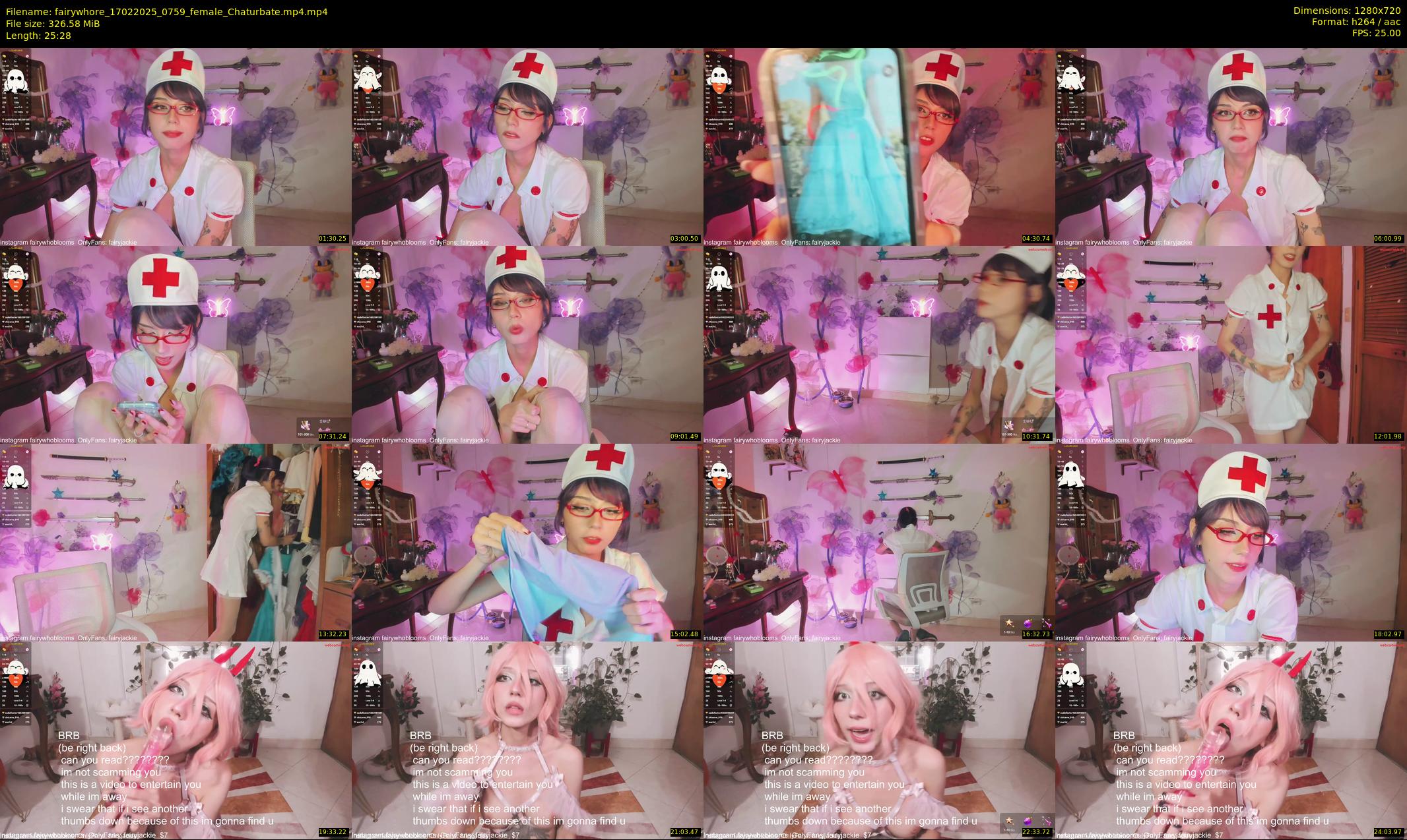 fairywhore — 26 minute Chaturbate female cam show recording, 720p, Feb 17, 2025