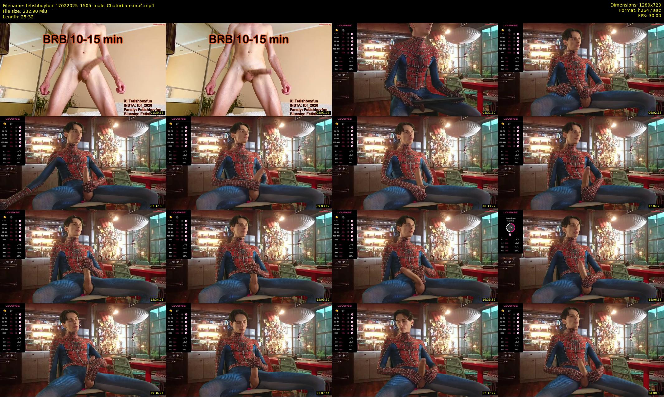 fetishboyfun — 26 minute Chaturbate male cam show recording, 720p, Feb 17, 2025
