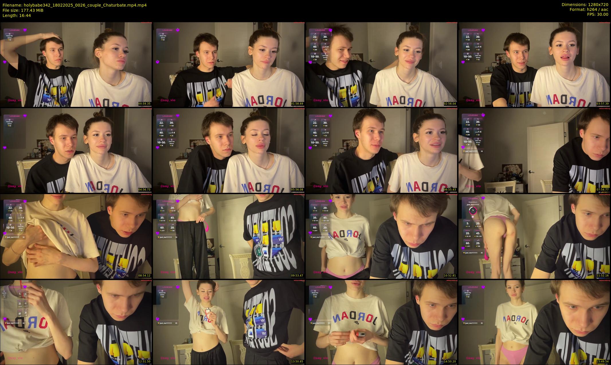 holybabe342 — 17 minute Chaturbate couple cam show recording, 720p, Feb 18, 2025