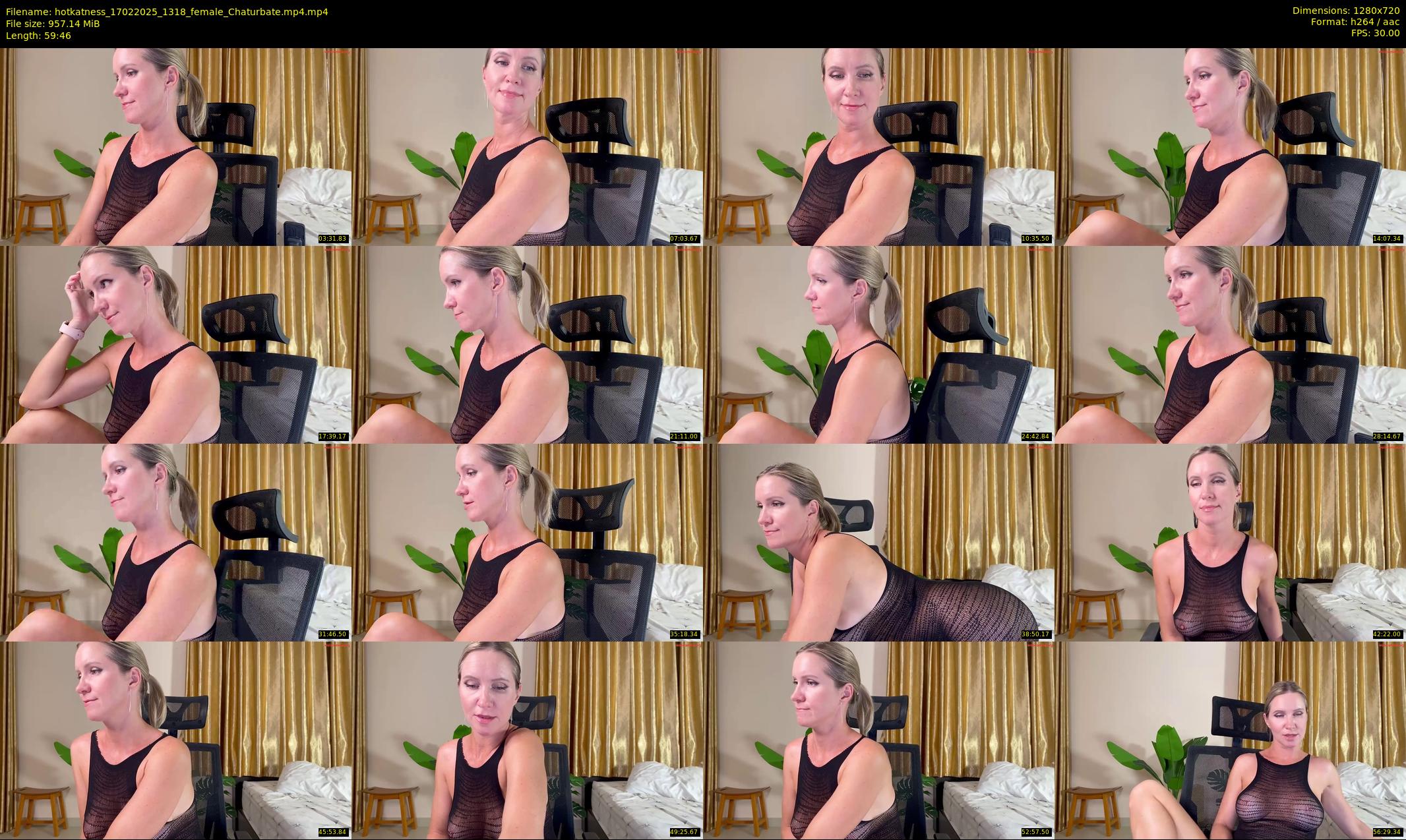 hotkatness — 60 minute Chaturbate female cam show recording, 720p, Feb 17, 2025