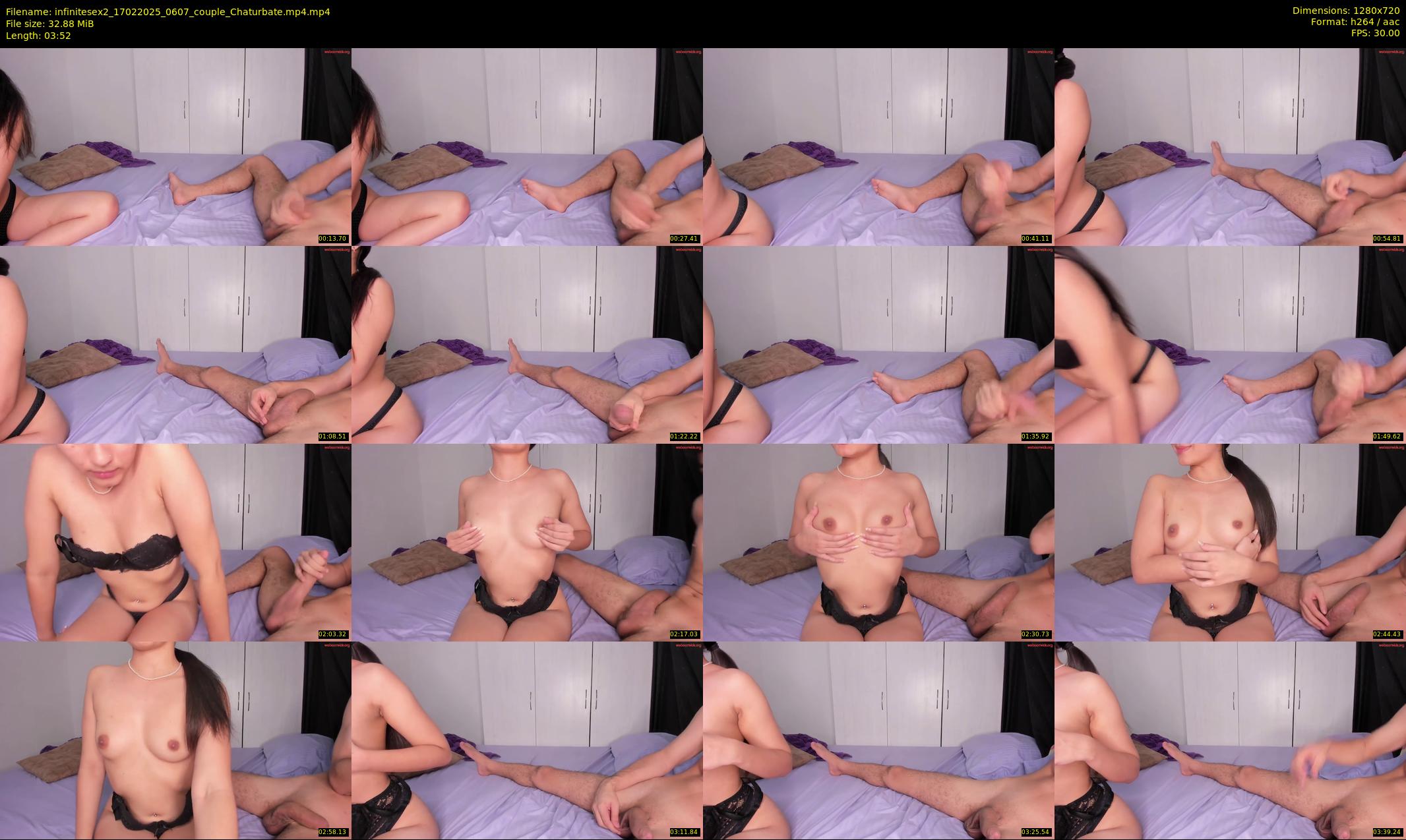 infinitesex2 — 4 minute Chaturbate couple cam show recording, 720p, Feb 17, 2025
