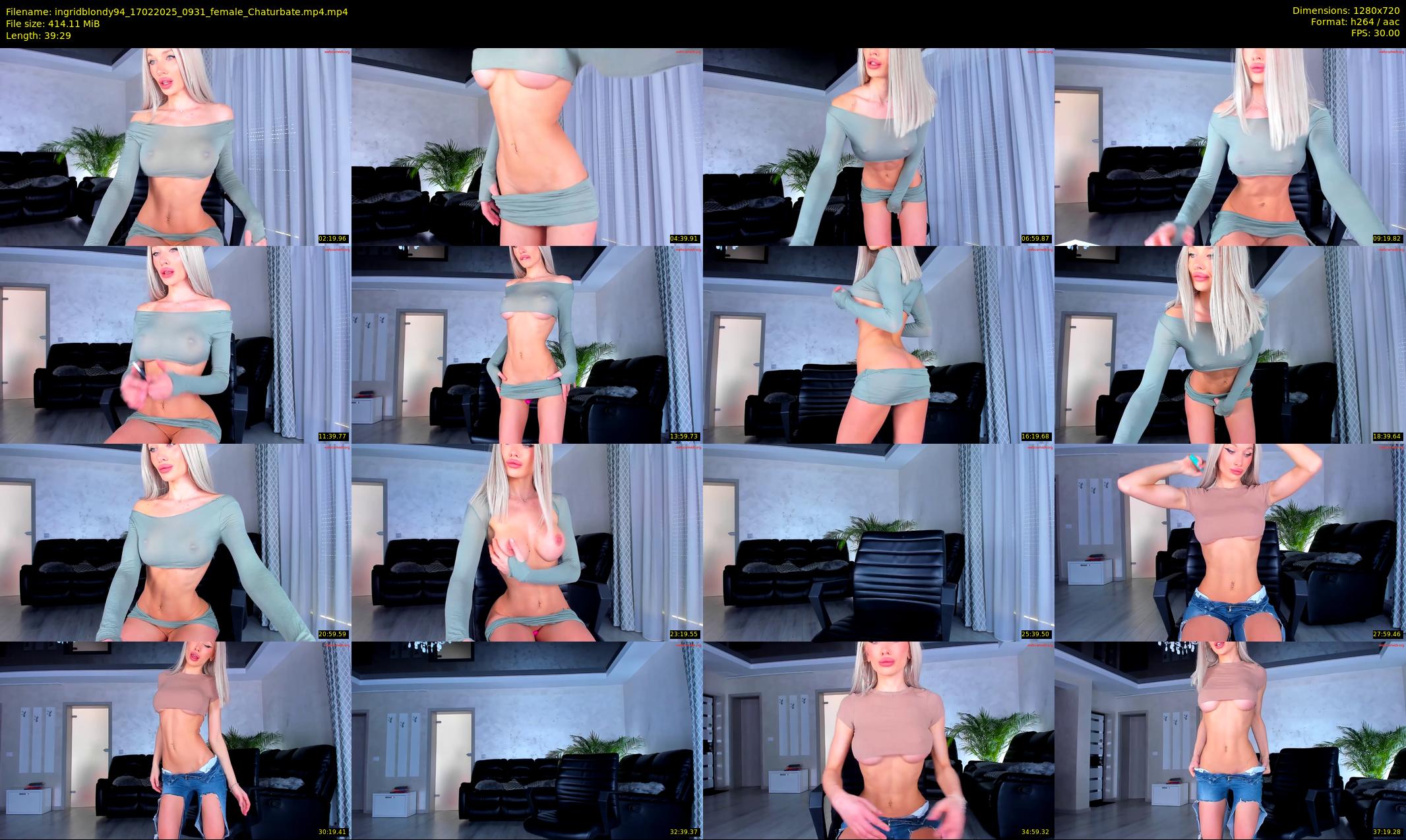 ingridblondy94 — 40 minute Chaturbate female cam show recording, 720p, Feb 17, 2025