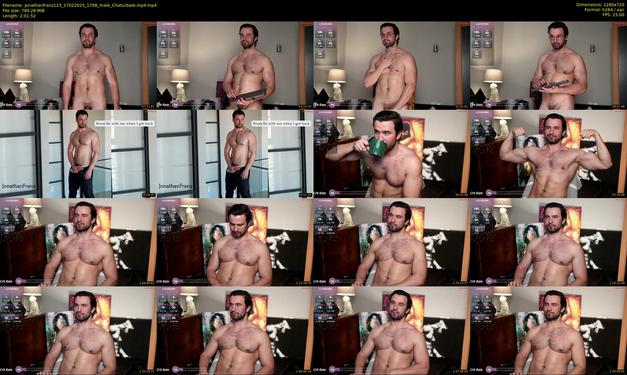 jonathanfranz123 — 122 minute Chaturbate male cam show recording, 720p, Feb 17, 2025