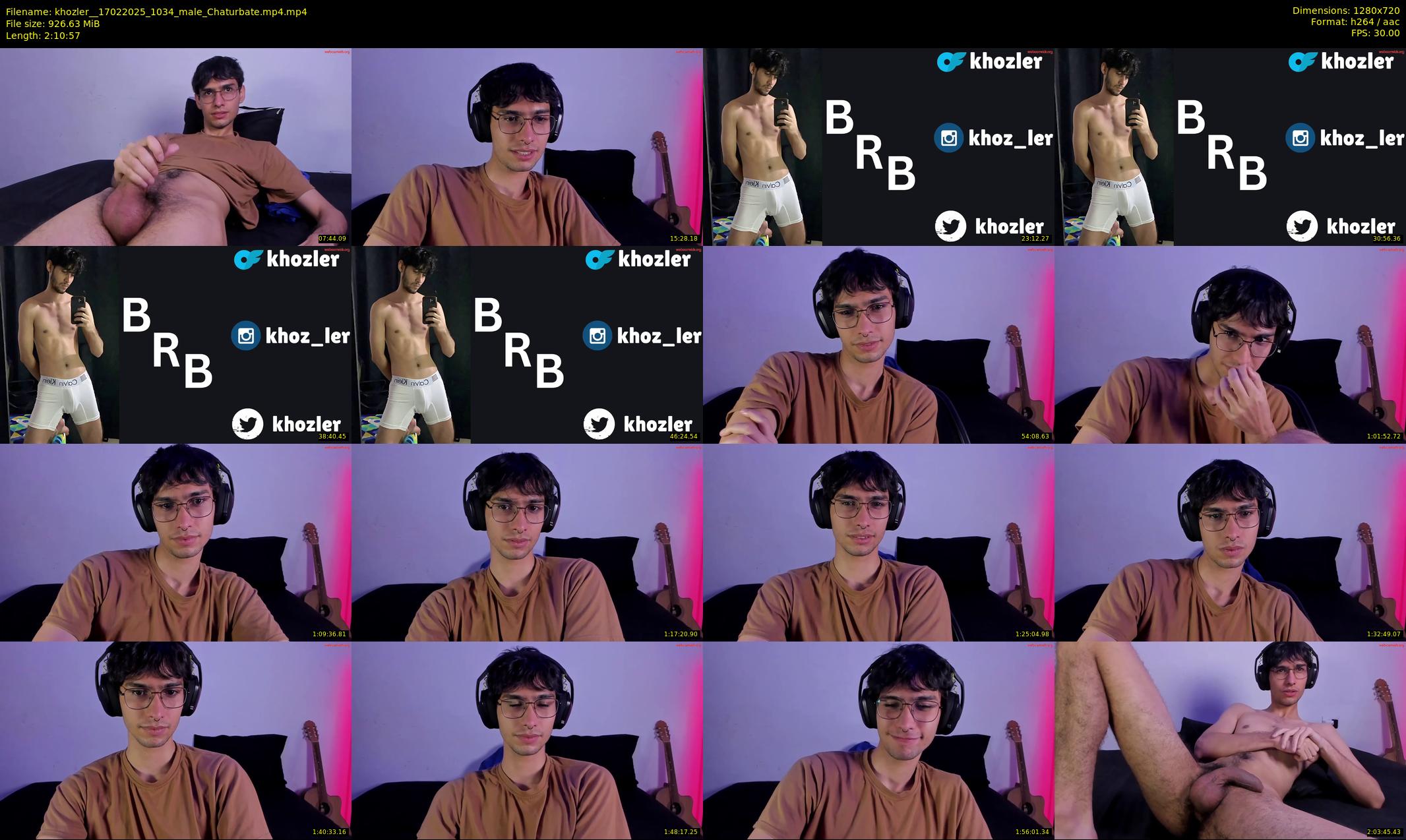 khozler_ — 131 minute Chaturbate male cam show recording, 720p, Feb 17, 2025