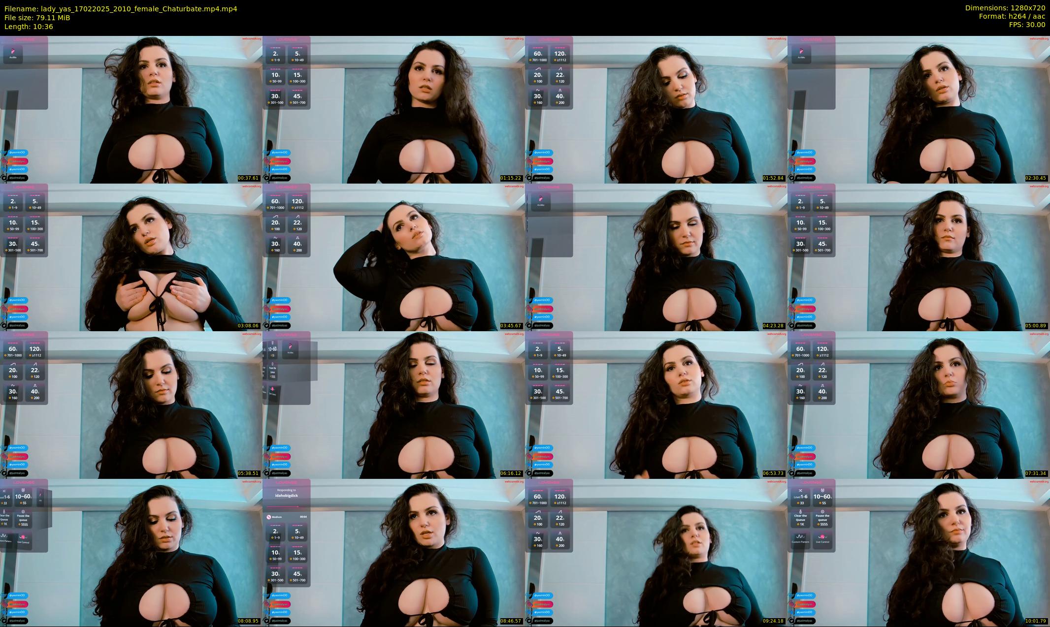 lady_yas — 11 minute Chaturbate female cam show recording, 720p, Feb 17, 2025