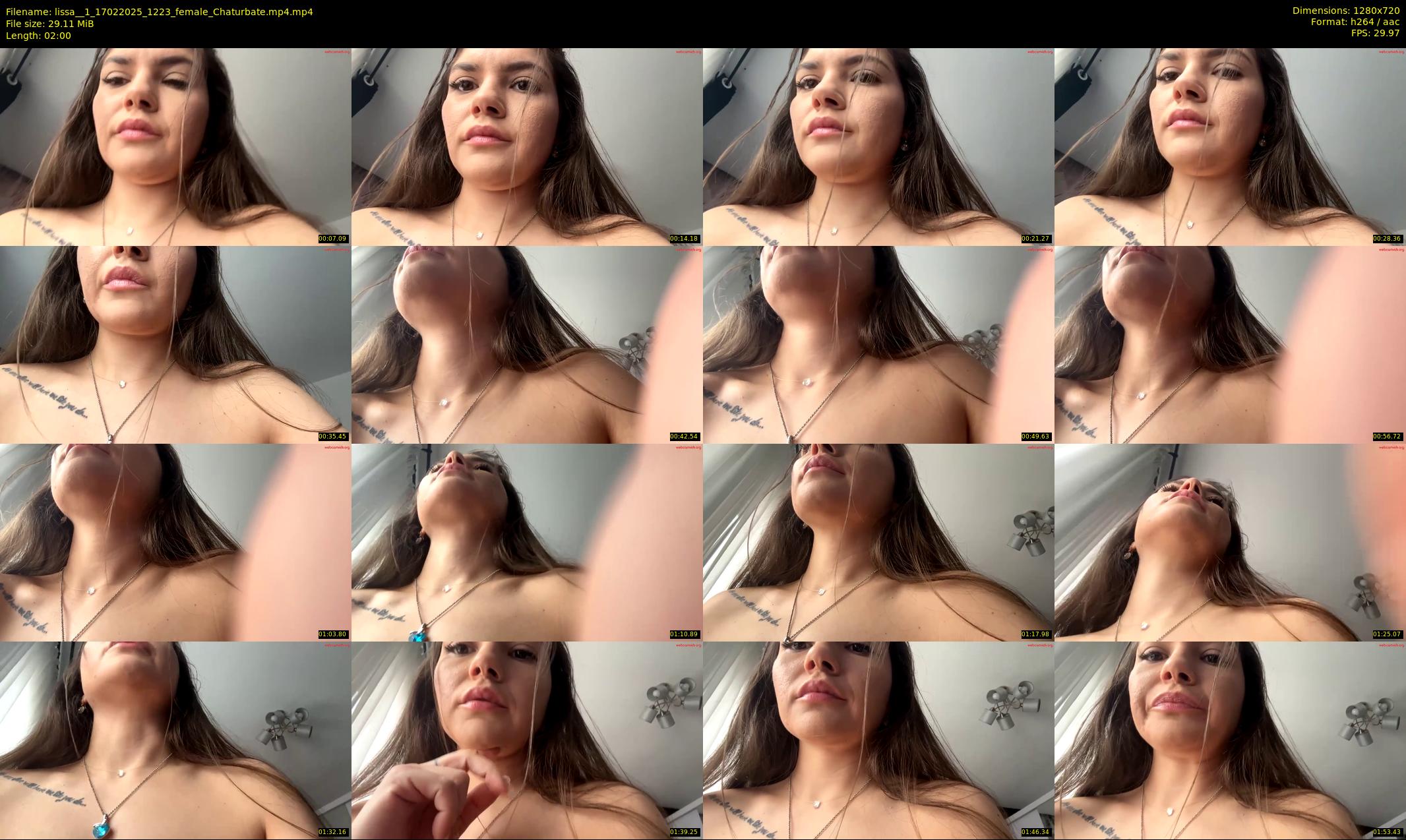 lissa__1 — 2 minute Chaturbate female cam show recording, 720p, Feb 17, 2025