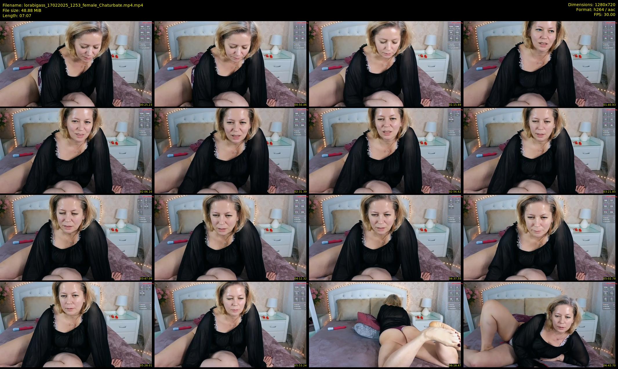 lorabigass — 8 minute Chaturbate female cam show recording, 720p, Feb 17, 2025
