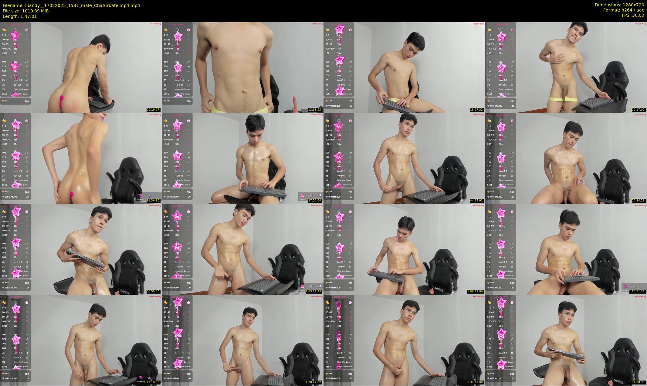 luandy_ — 108 minute Chaturbate male cam show recording, 720p, Feb 17, 2025