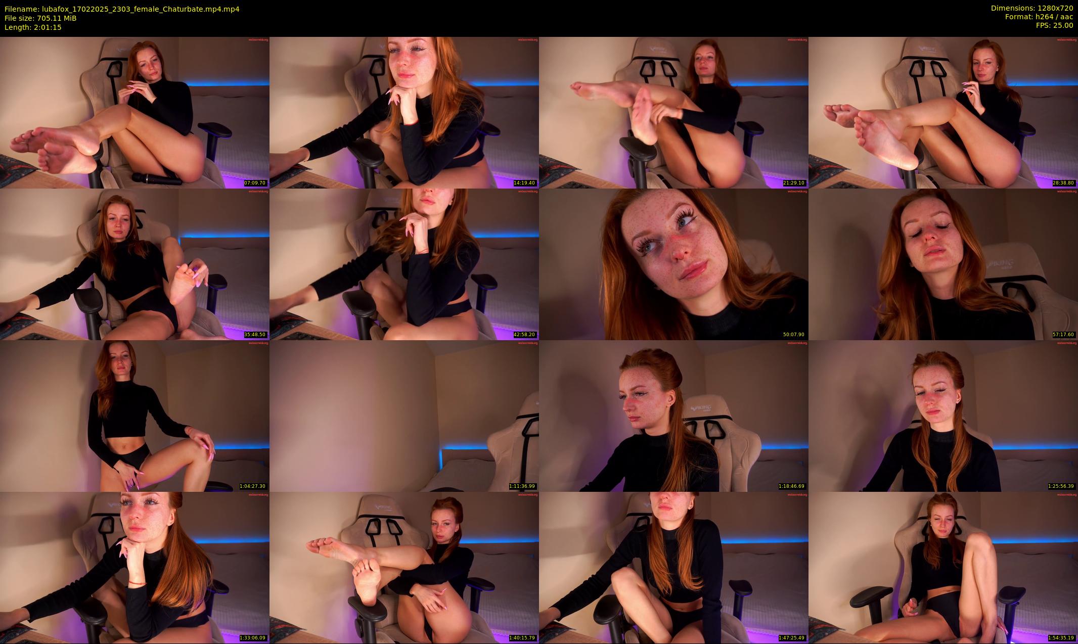 lubafox — 122 minute Chaturbate female cam show recording, 720p, Feb 17, 2025