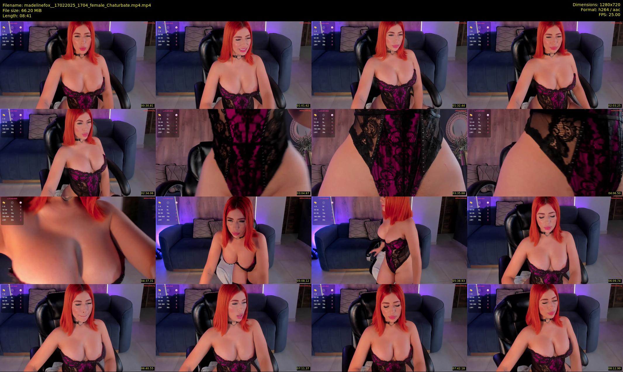 madelinefox_ — 9 minute Chaturbate female cam show recording, 720p, Feb 17, 2025