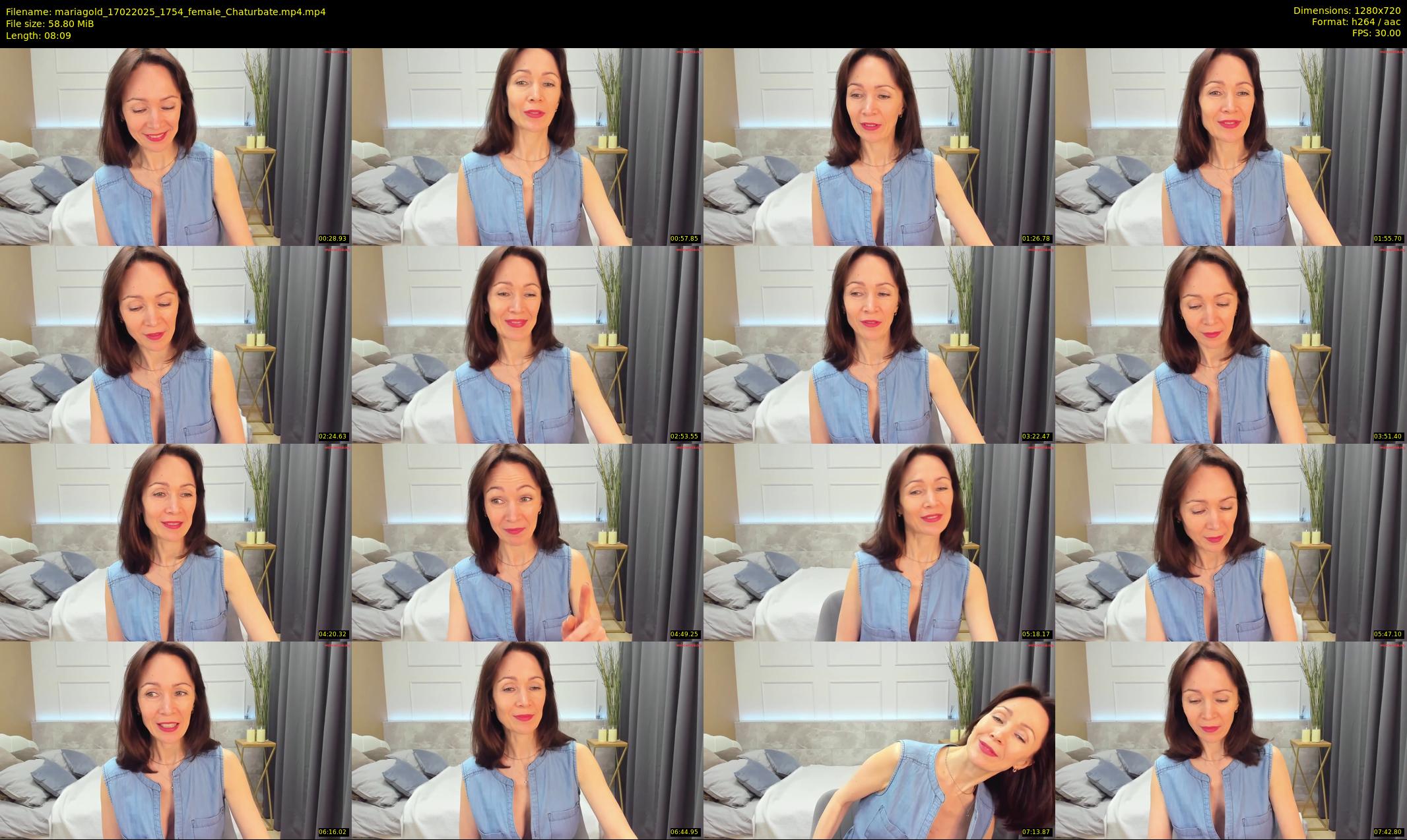 mariagold — 9 minute Chaturbate female cam show recording, 720p, Feb 17, 2025
