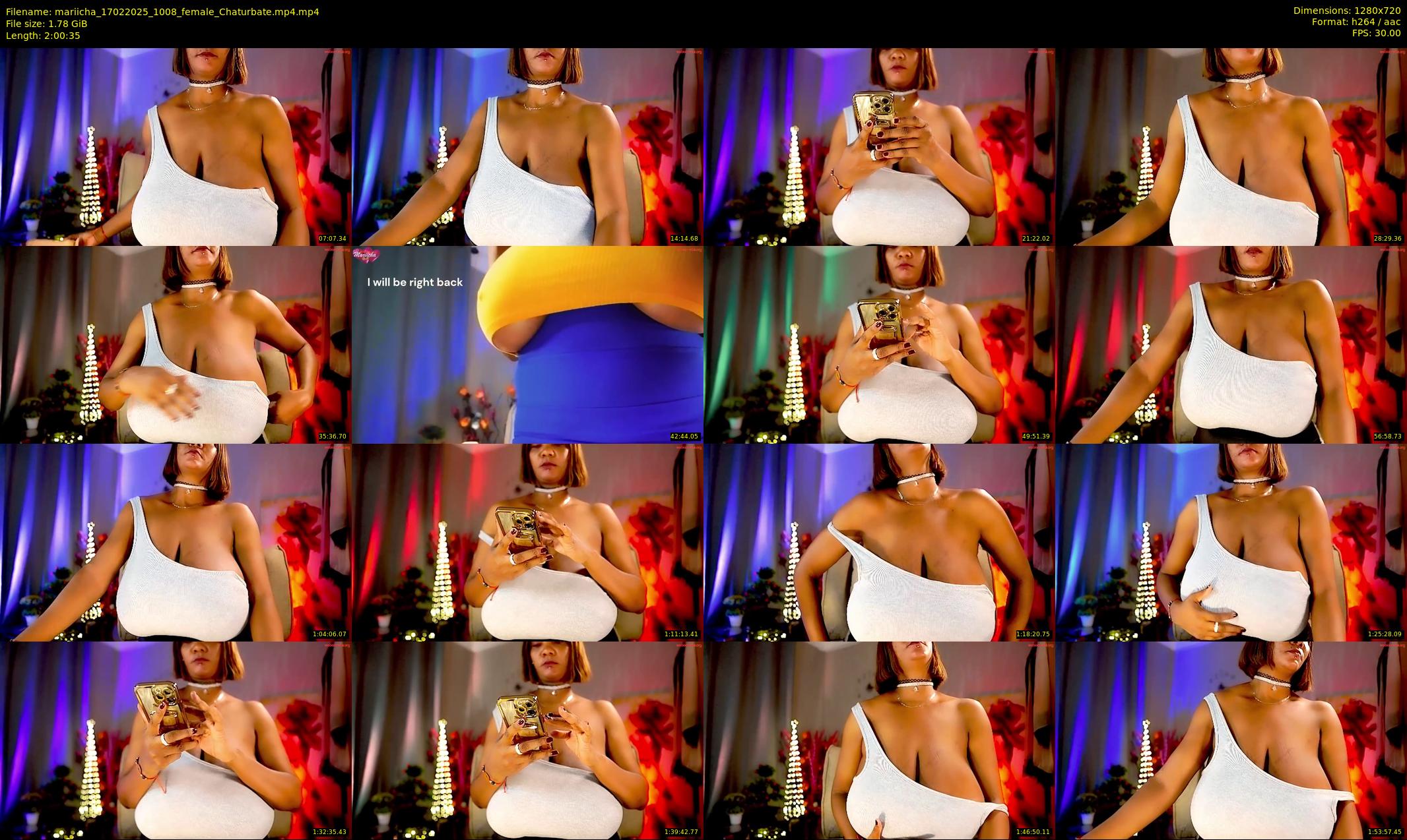 mariicha — 121 minute Chaturbate female cam show recording, 720p, Feb 17, 2025