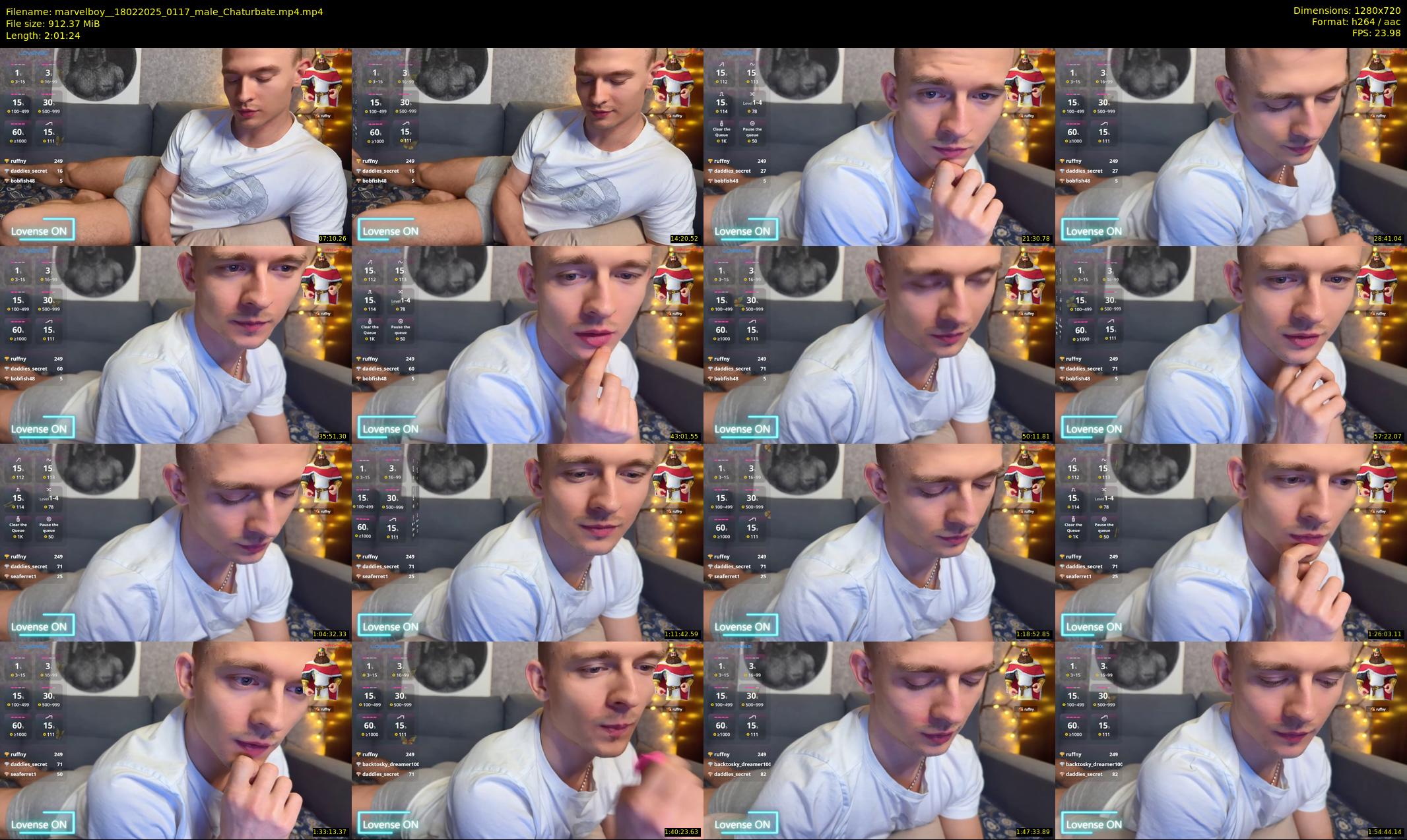 marvelboy_ — 122 minute Chaturbate male cam show recording, 720p, Feb 18, 2025
