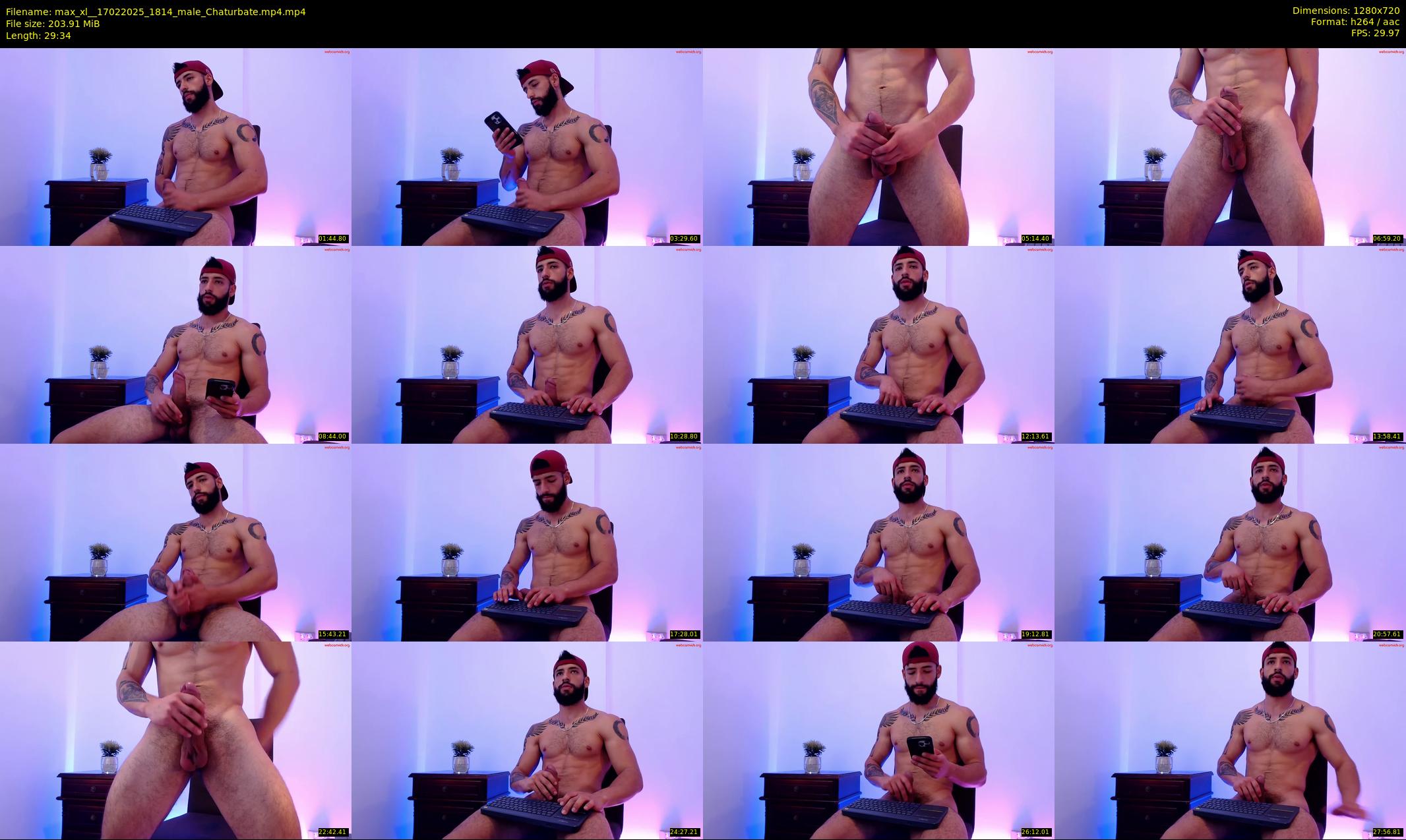 max_xl_ — 30 minute Chaturbate male cam show recording, 720p, Feb 17, 2025
