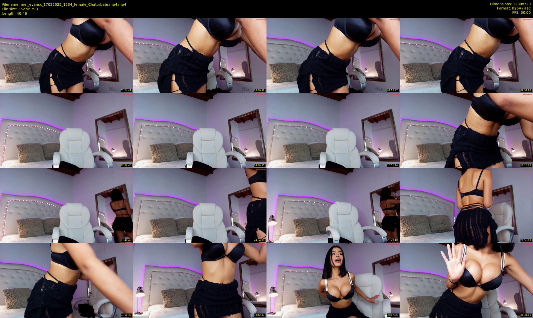 mel_evansx — 41 minute Chaturbate female cam show recording, 720p, Feb 17, 2025