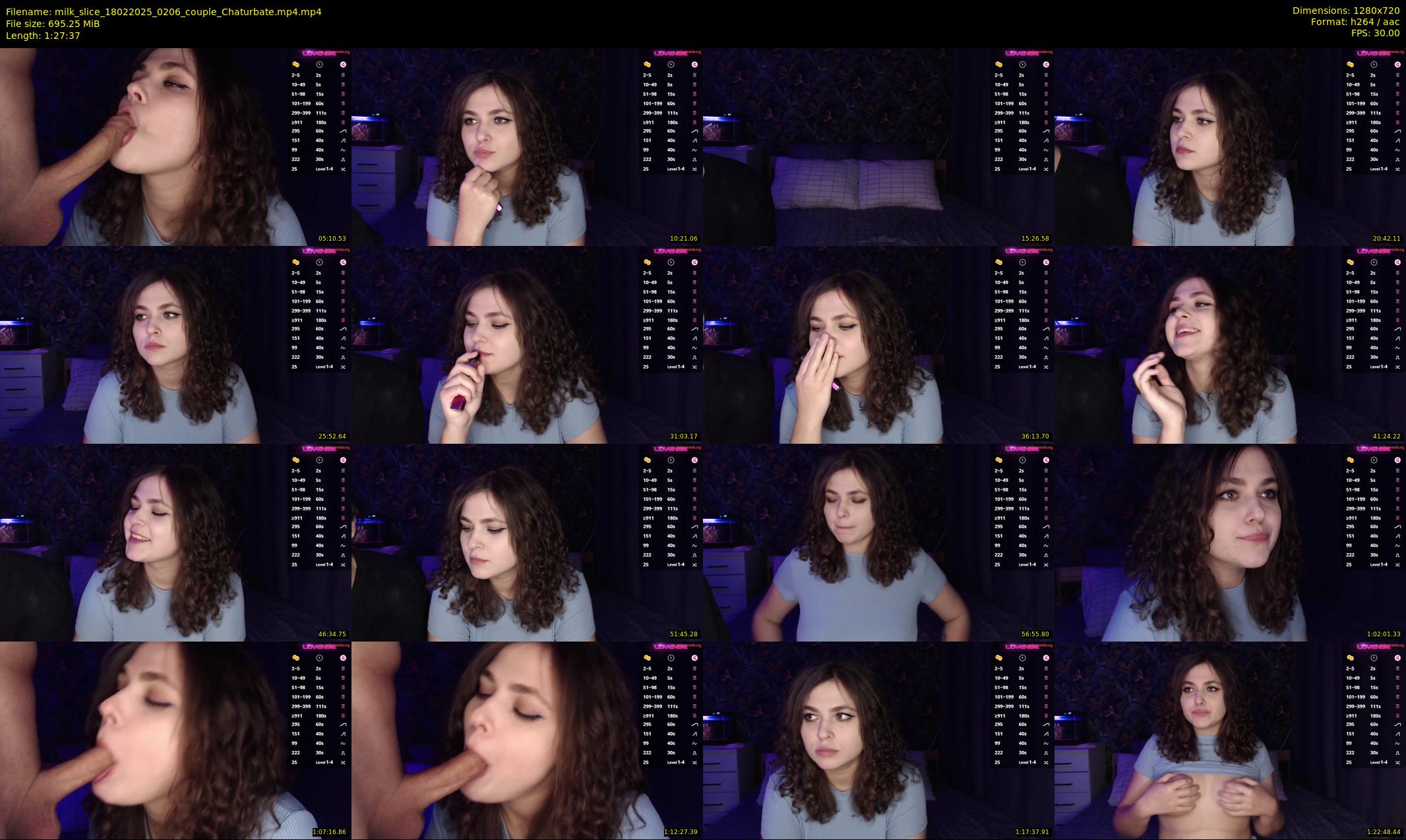 milk_slice — 88 minute Chaturbate couple cam show recording, 720p, Feb 18, 2025