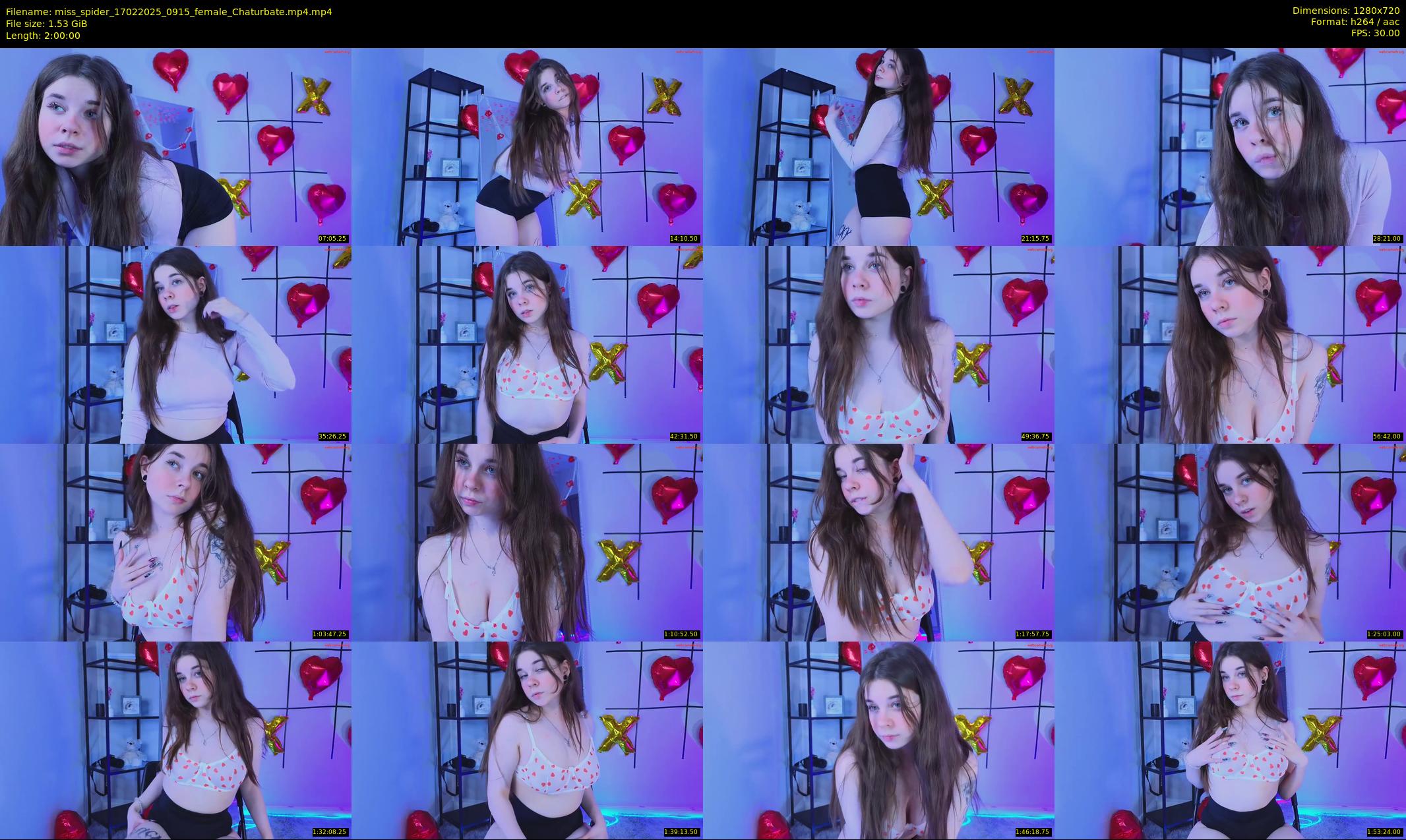 miss_spider — 120 minute Chaturbate female cam show recording, 720p, Feb 17, 2025