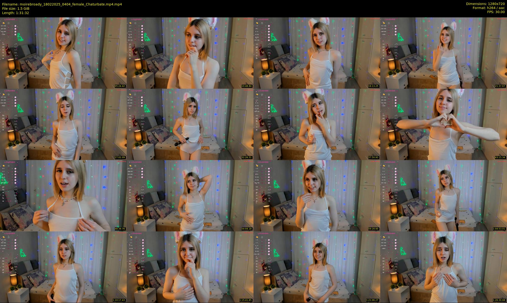 moirebroady — 92 minute Chaturbate female cam show recording, 720p, Feb 18, 2025