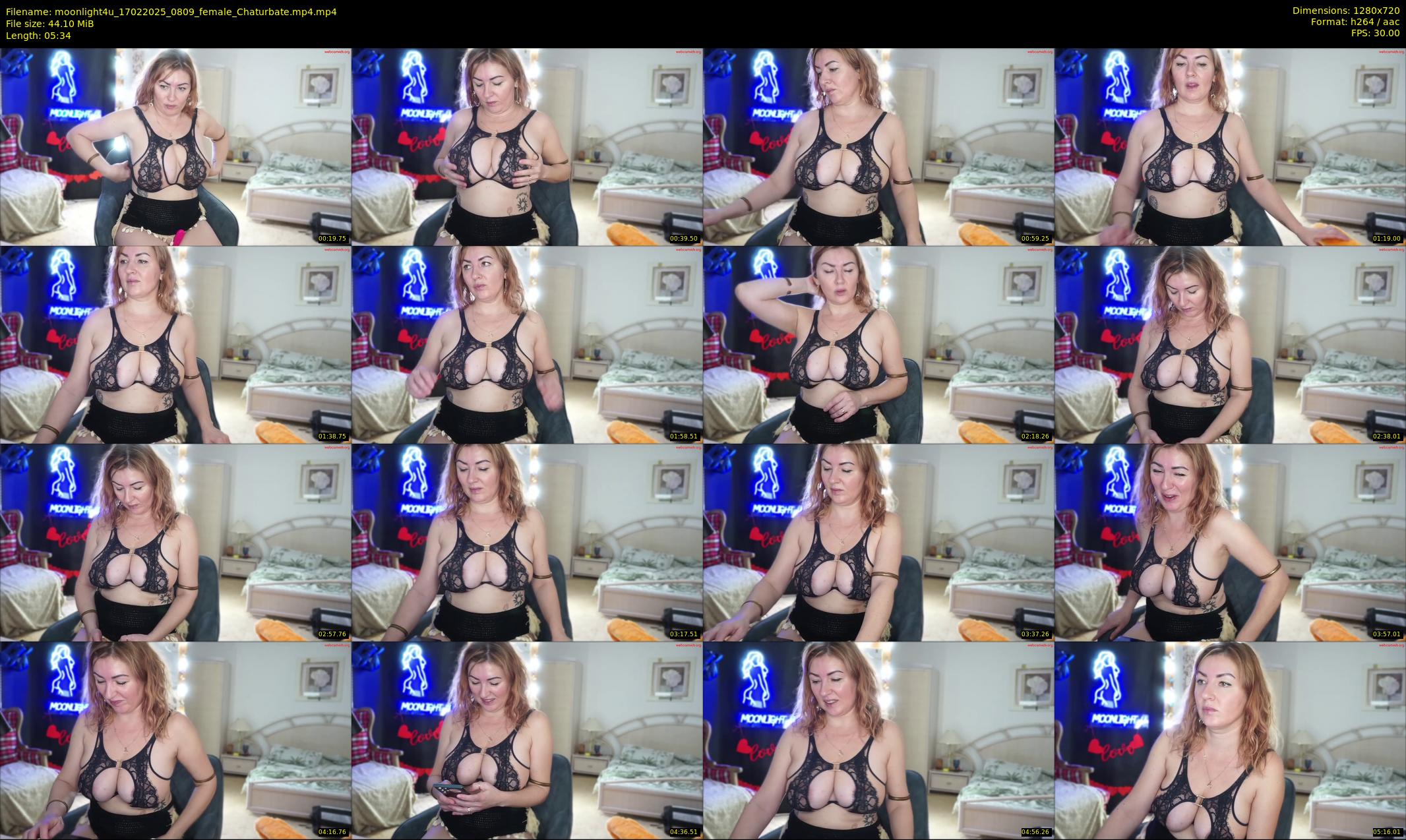 moonlight4u — 6 minute Chaturbate female cam show recording, 720p, Feb 17, 2025
