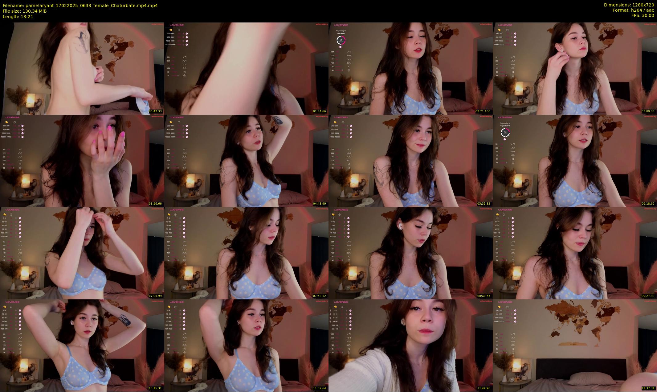 pamelaryant — 14 minute Chaturbate female cam show recording, 720p, Feb 17, 2025