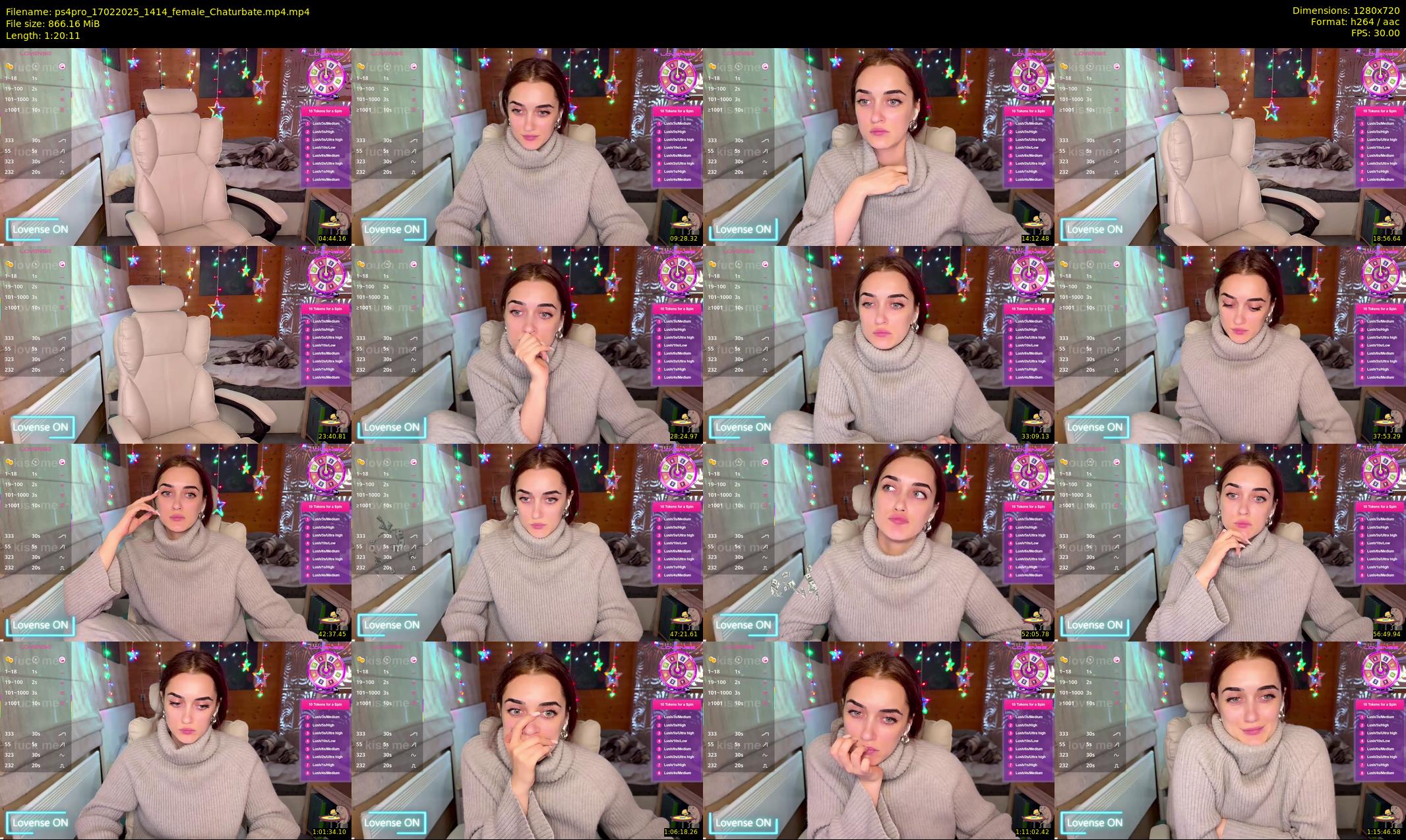 ps4pro — 81 minute Chaturbate female cam show recording, 720p, Feb 17, 2025