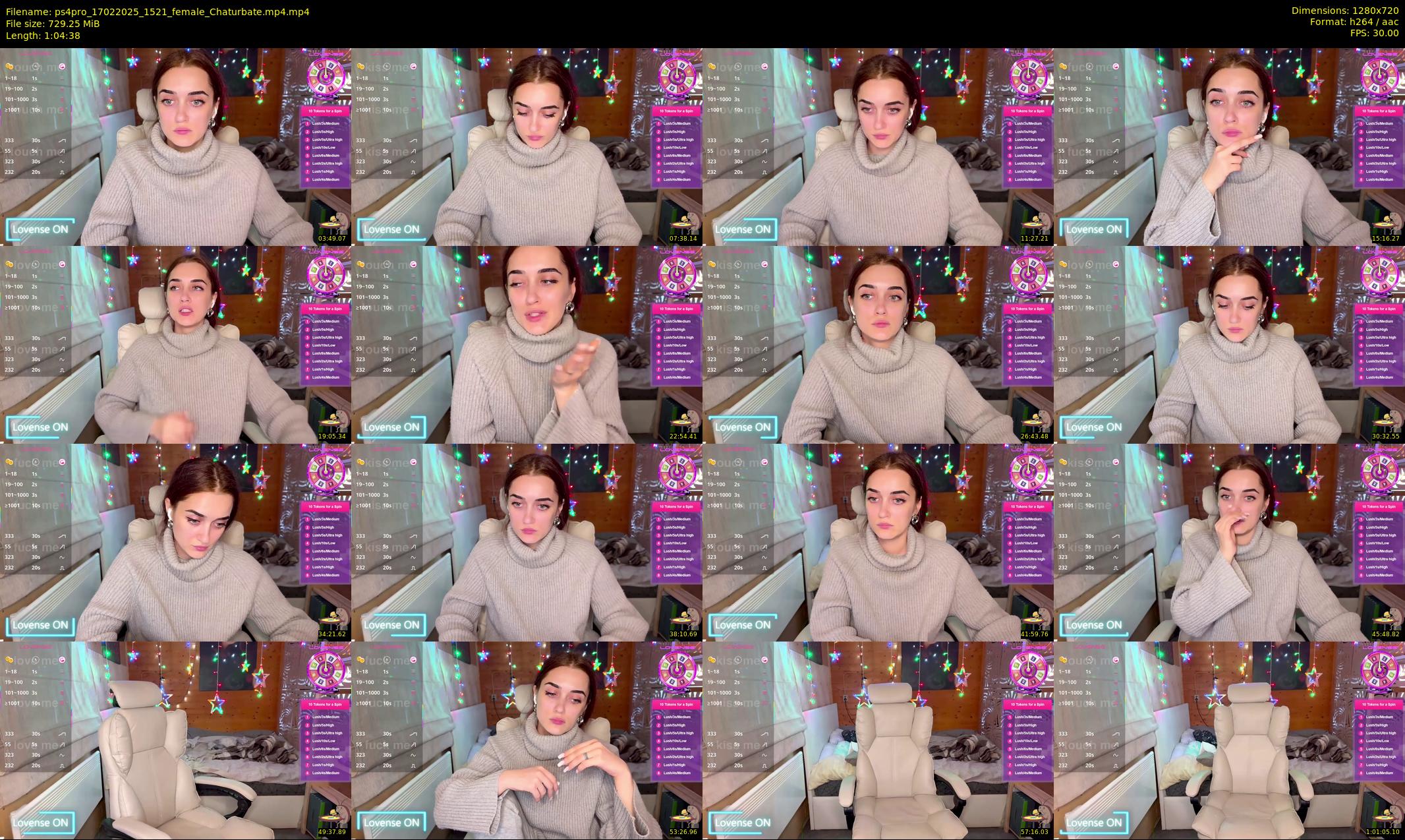 ps4pro — 65 minute Chaturbate female cam show recording, 720p, Feb 17, 2025