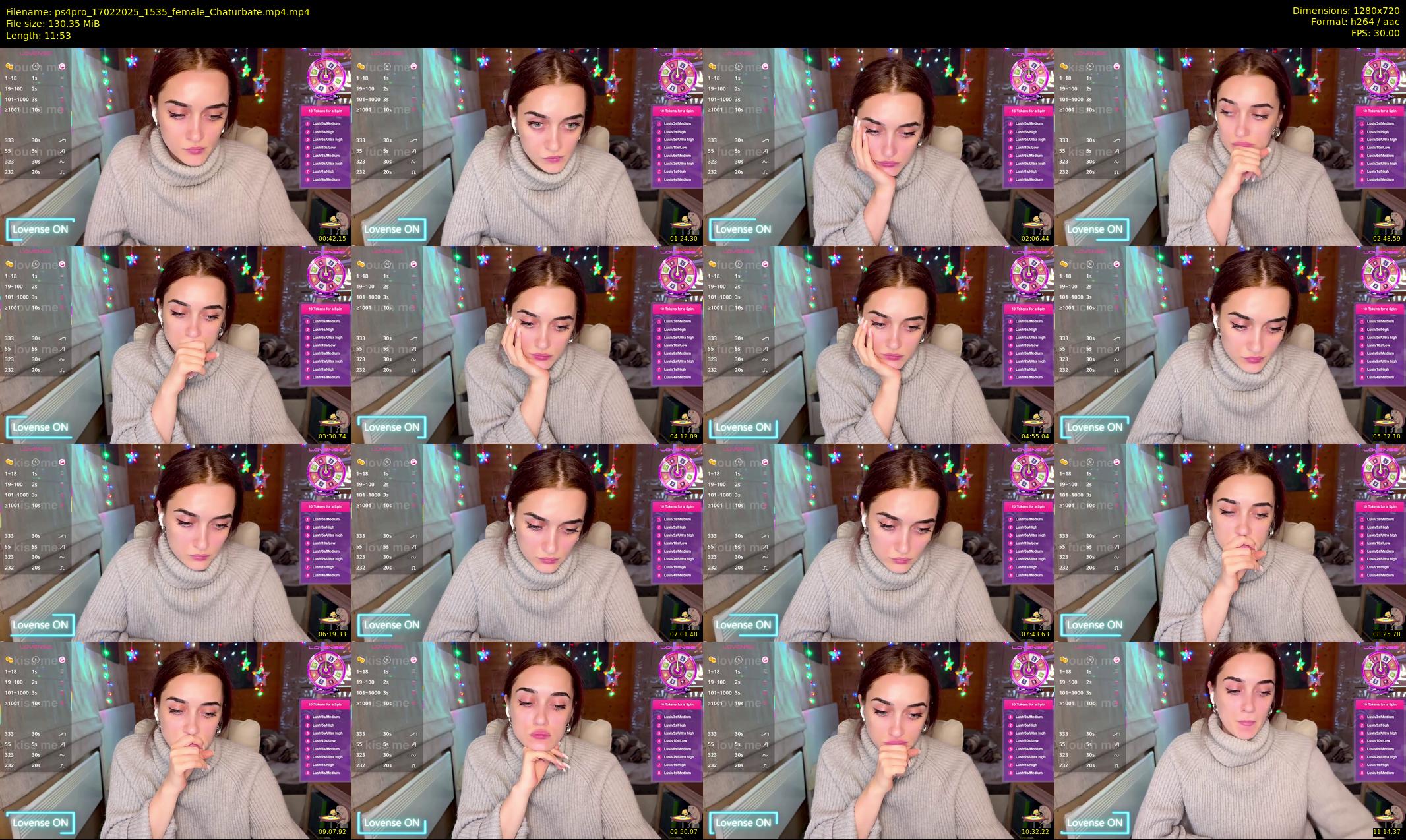 ps4pro — 12 minute Chaturbate female cam show recording, 720p, Feb 17, 2025