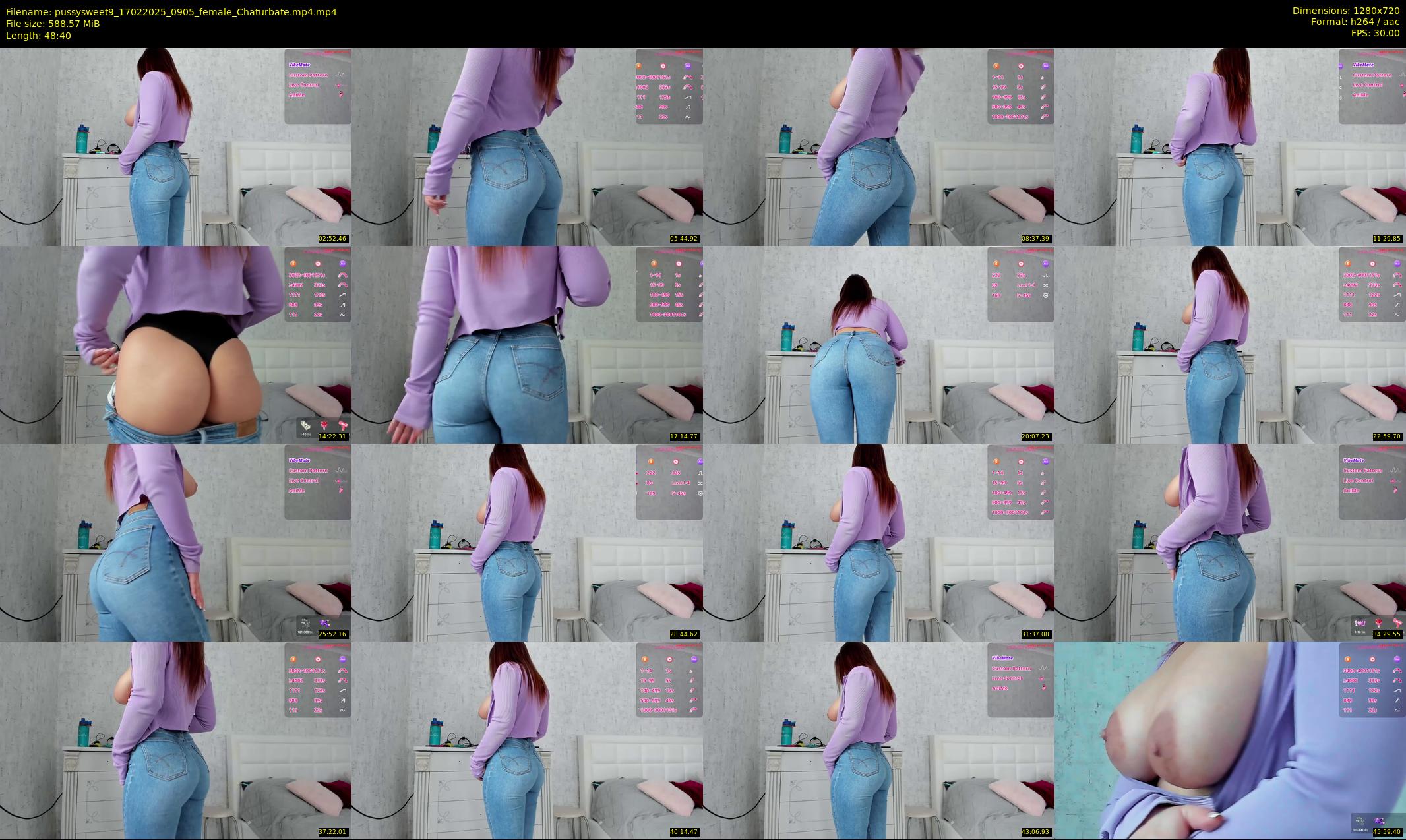 pussysweet9 — 49 minute Chaturbate female cam show recording, 720p, Feb 17, 2025